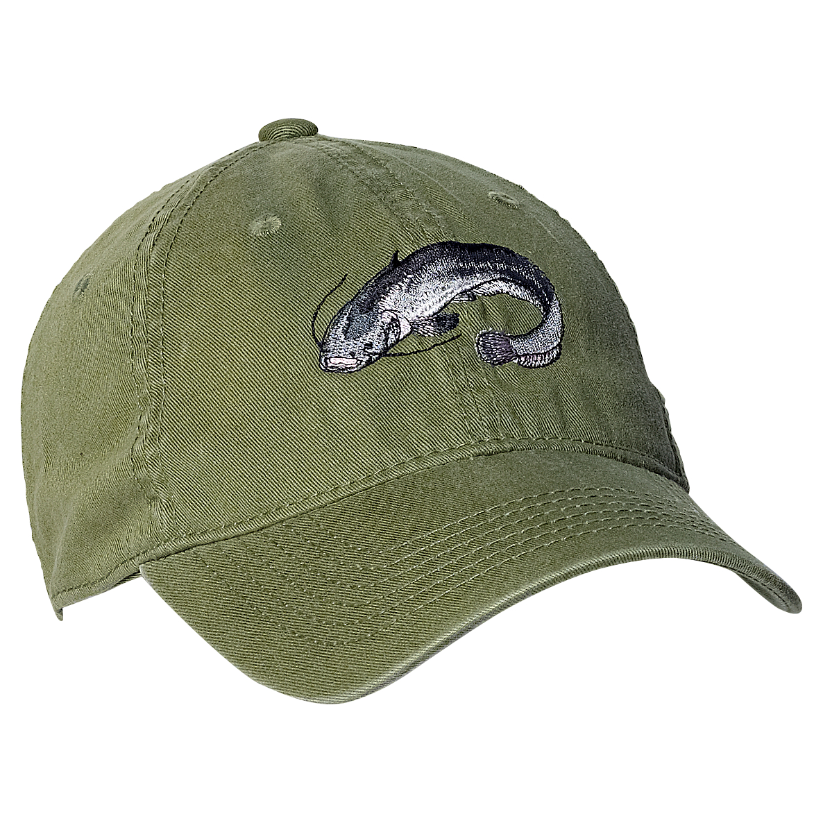 Cap Kids, With Catfish Motif (Olive) 