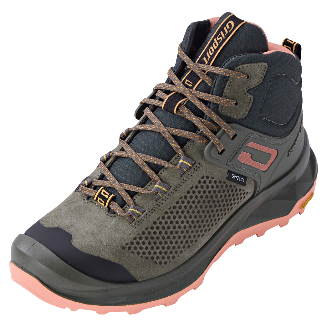 Cata Outdoor Boots For Women (Olive/Peach) 