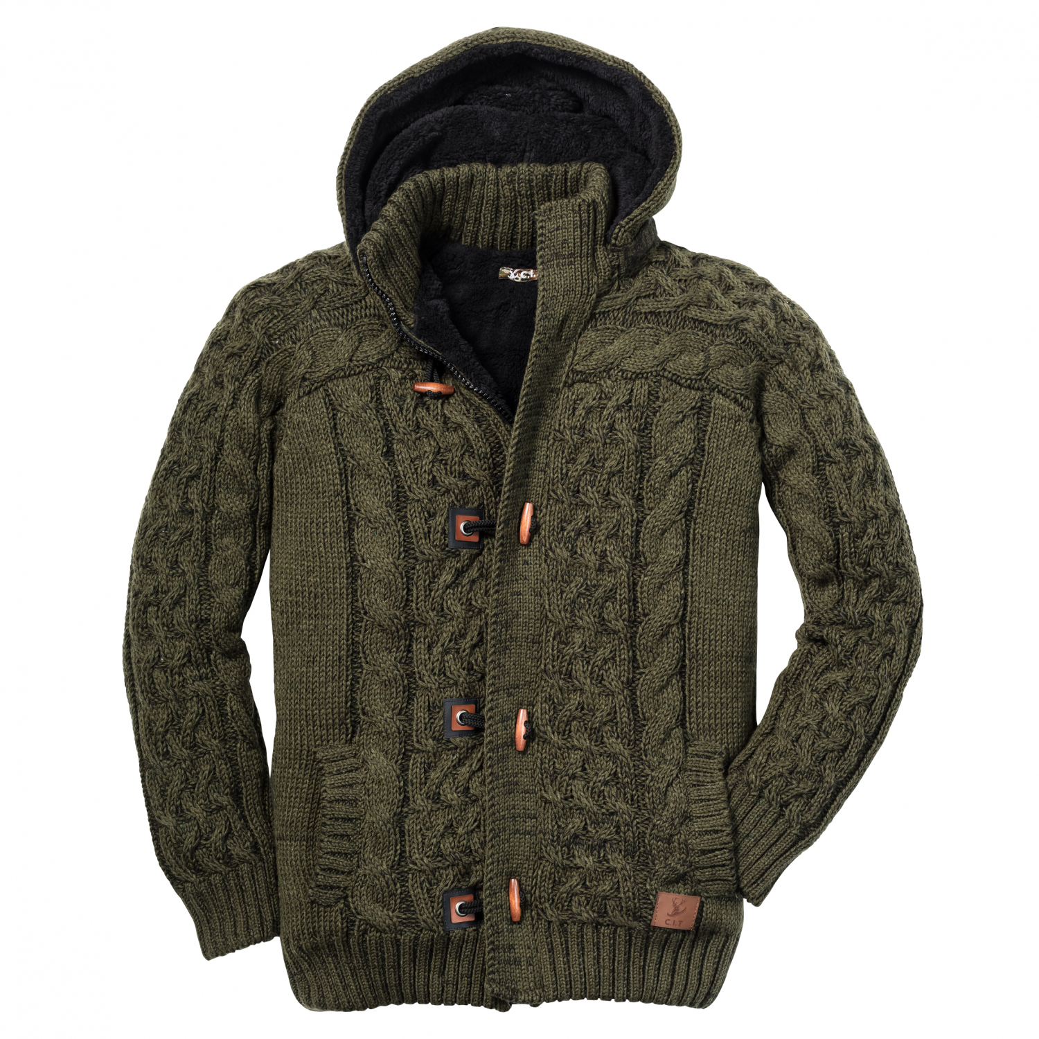 CIT Men's Winter Hunting quilted jacket (with hood) 