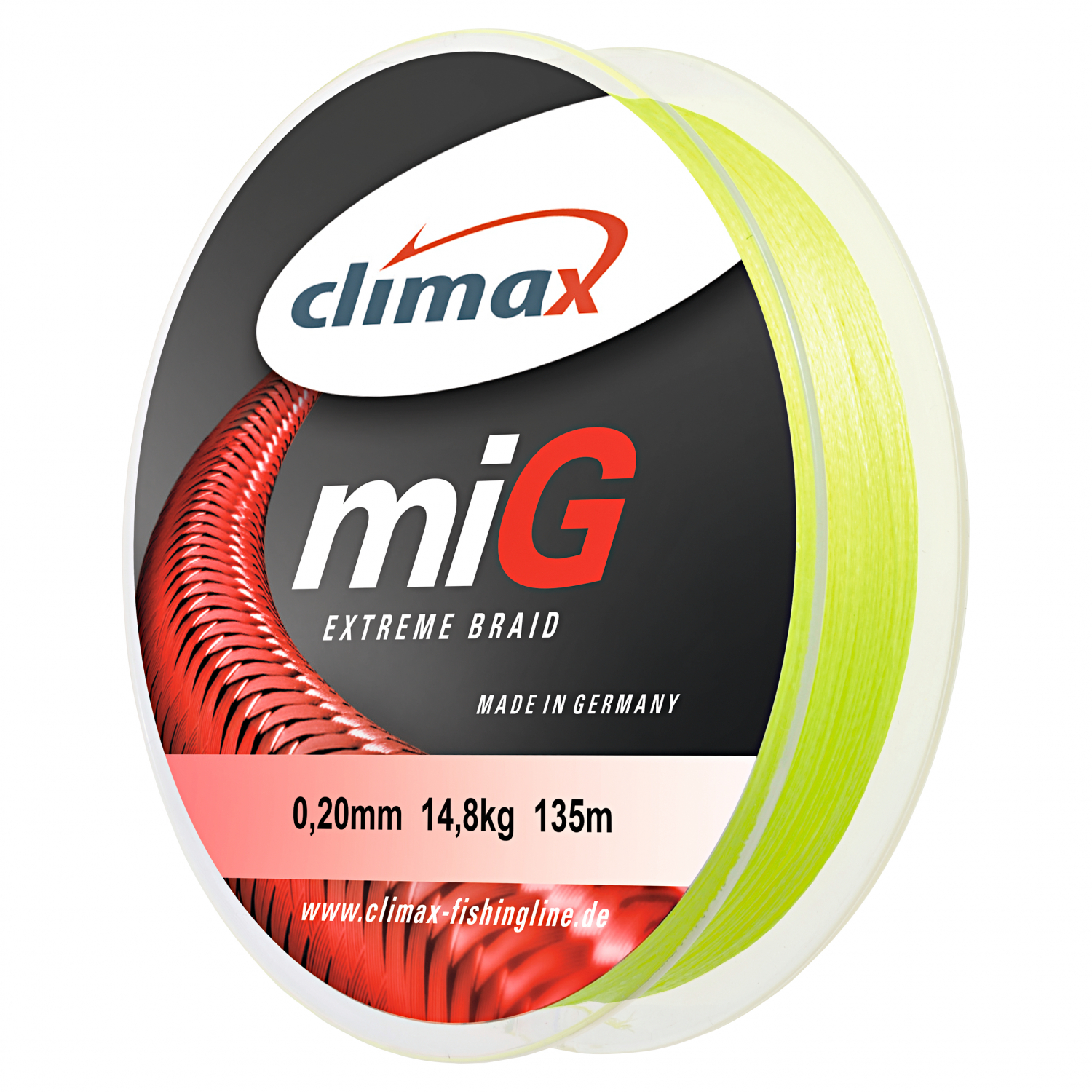 Climax Climax miG Fishing Line (300 m, neon yellow) 