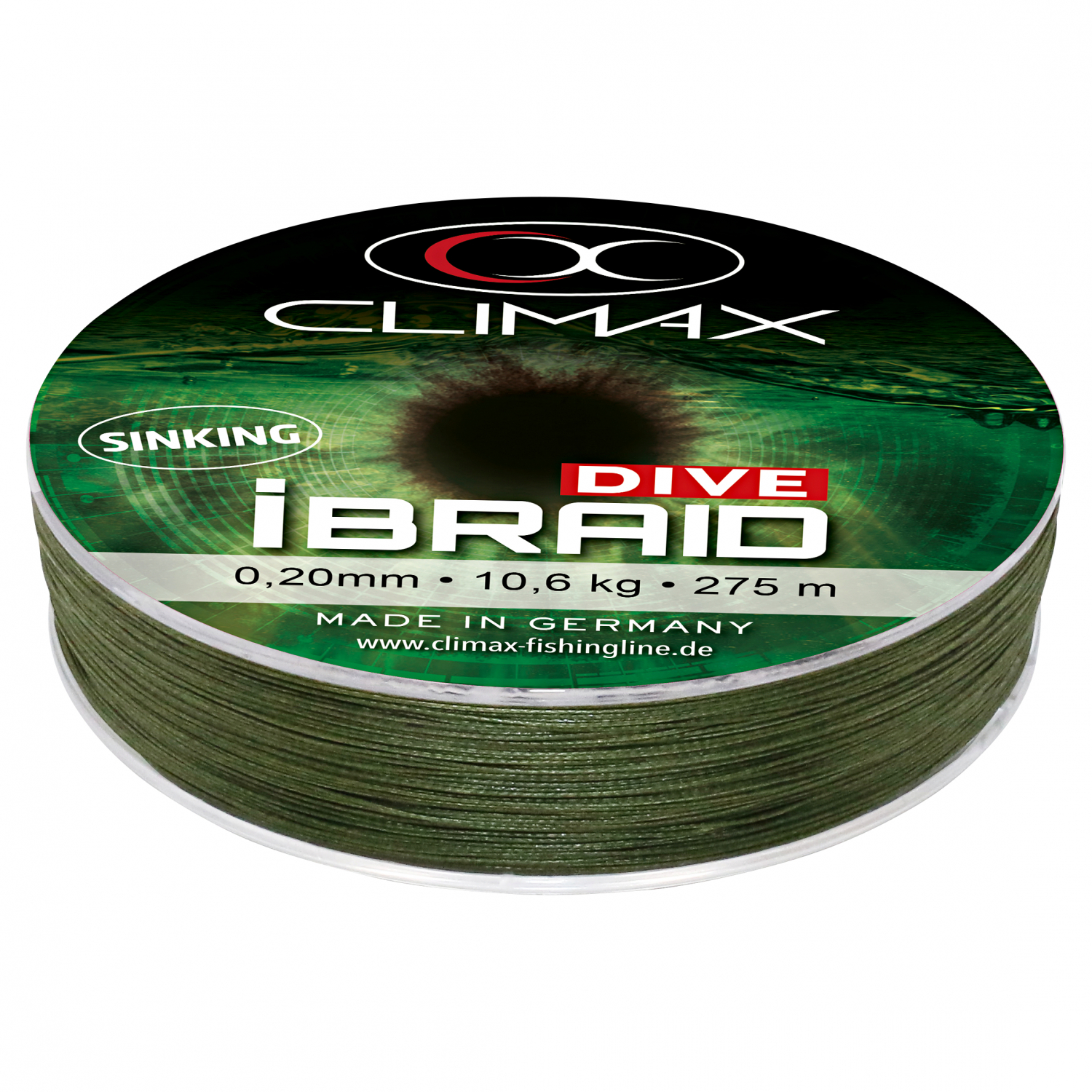 Climax Fishing line iBraid Dive (olive) 