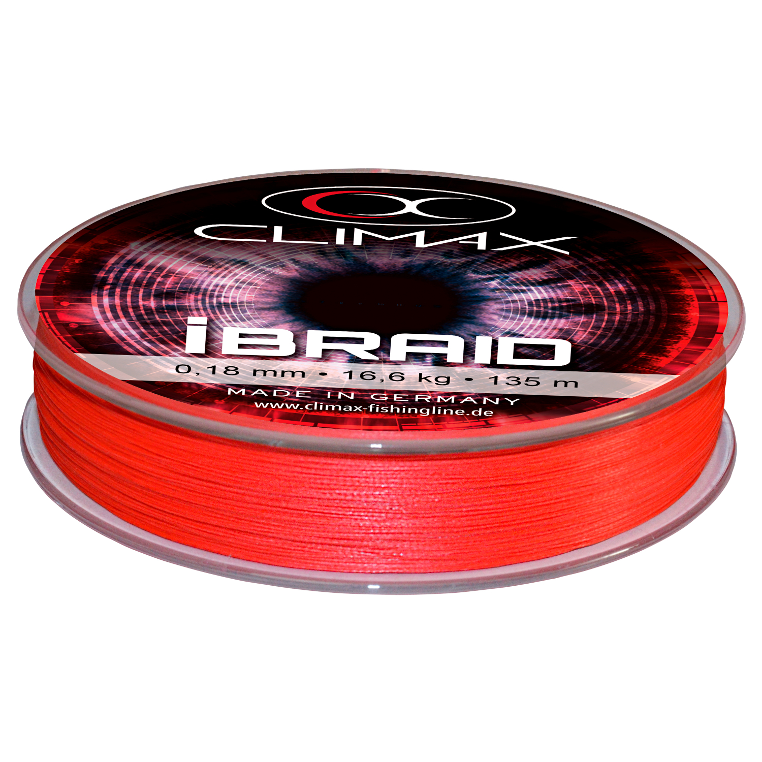 Climax Fishing Line iBraid (fluo red, 135 m) at low prices