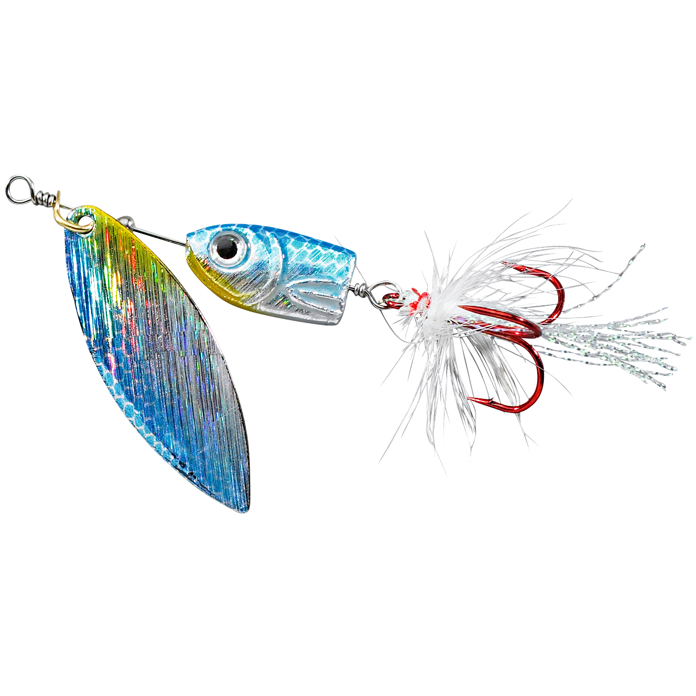 Colonel Jighead Spinner Reality 3D (Coarse Fish Blue) 