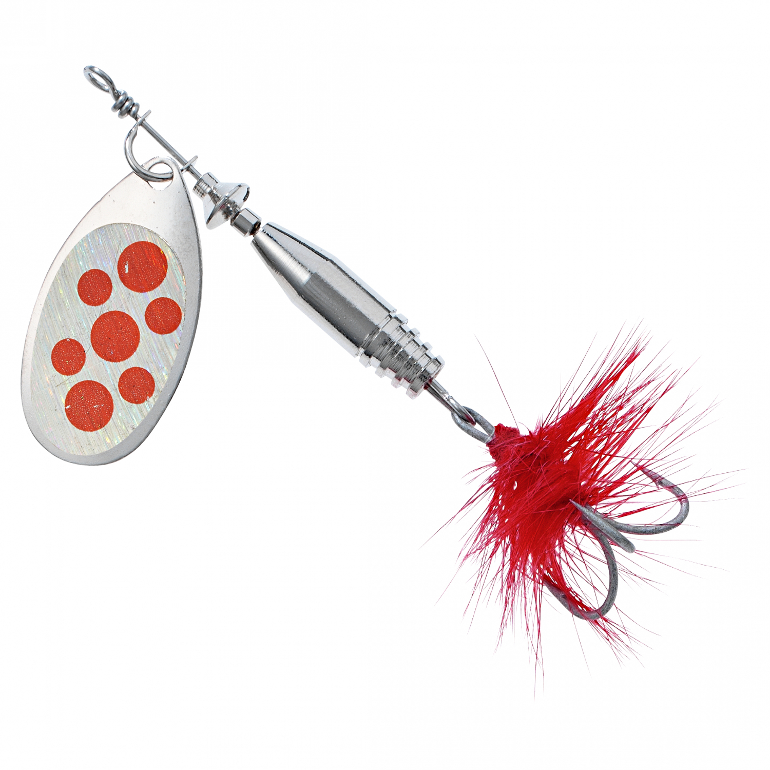 Colonel Spinner Original Classic Standard (silver with red dots) 