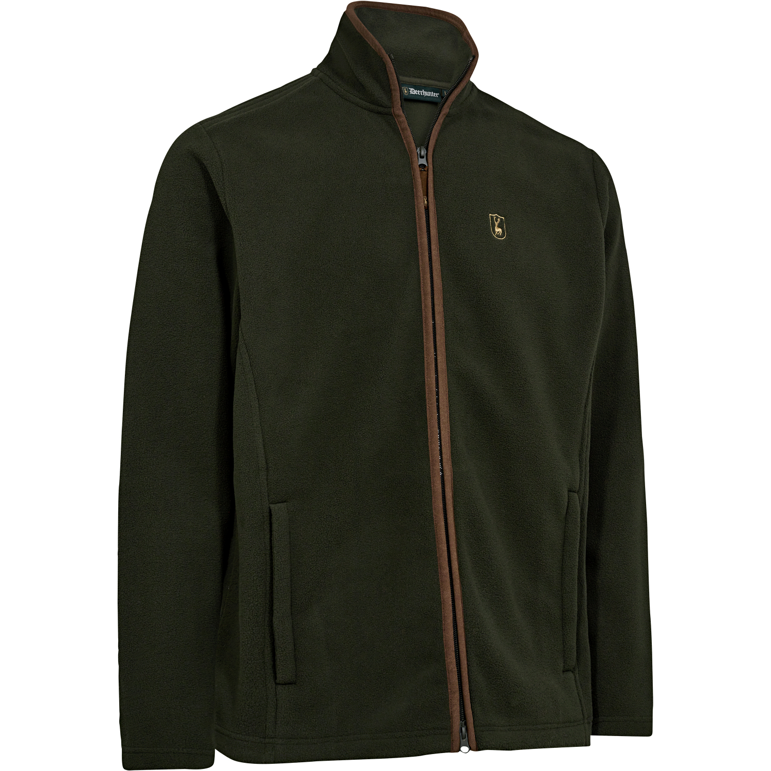 Cumbria Fleece Jacket For Men (Forest Ember) 