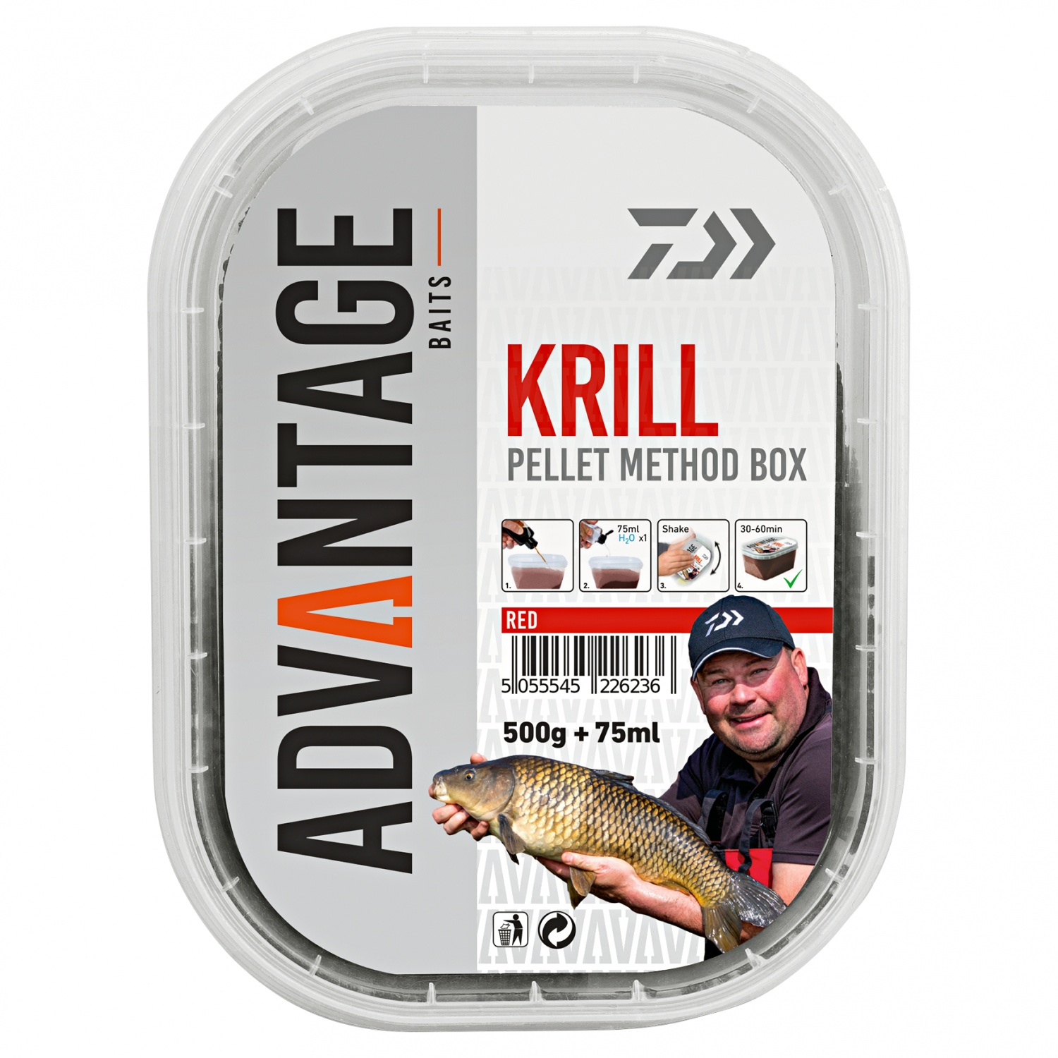 Daiwa Coarse Fish Feed Advantage Method Box (Krill) 