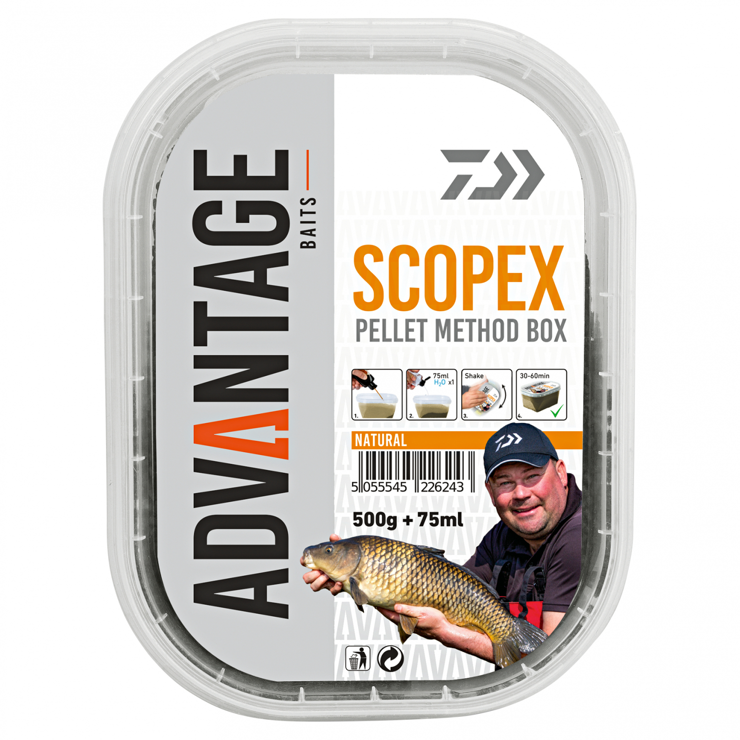 Daiwa Coarse Fish Feed Advantage Method Box (Natural) 