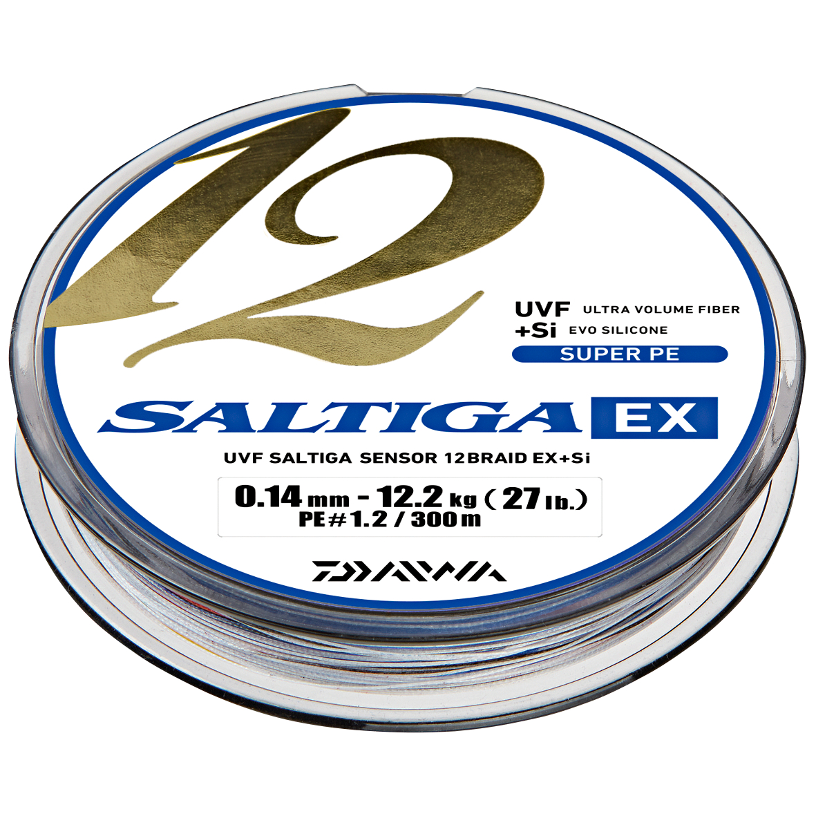 Daiwa Fishing Line Saltiga 12 Braid EX + SI (multi-color, 300 m