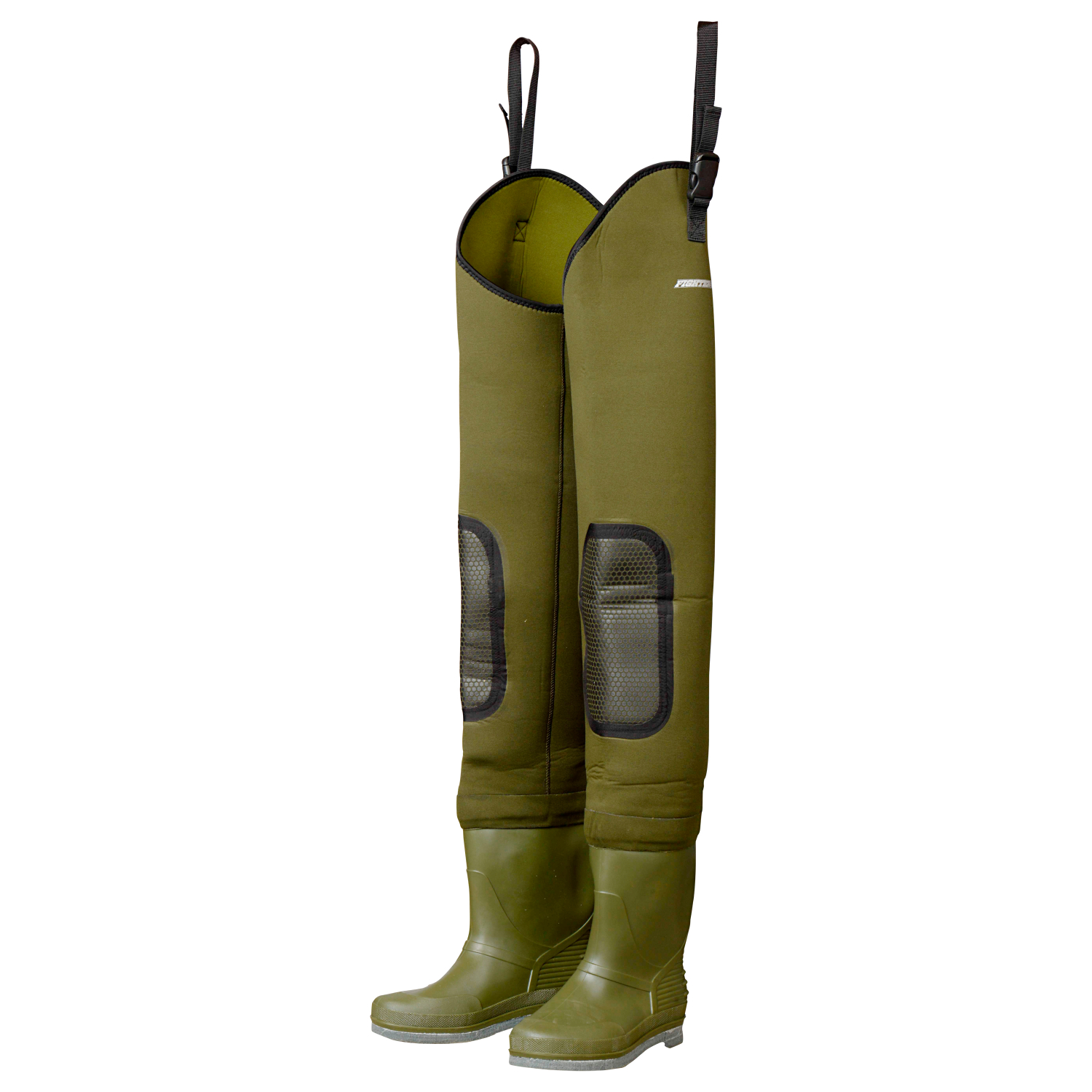DAM DAM Fighter Pro+ Hip Neoprene Wader - Cleated Sole 