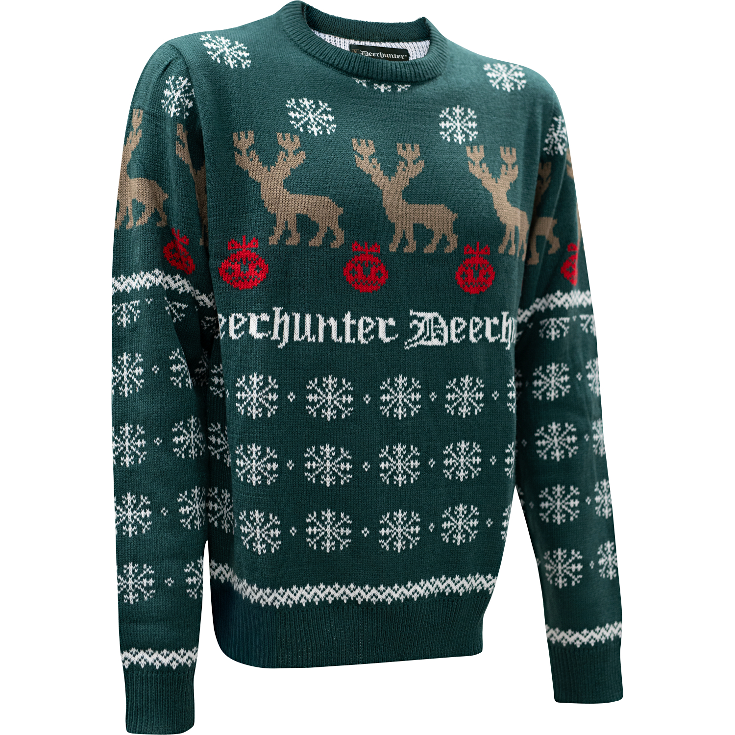Deerhunter Christmas Jumper Unisex (Green Check) 
