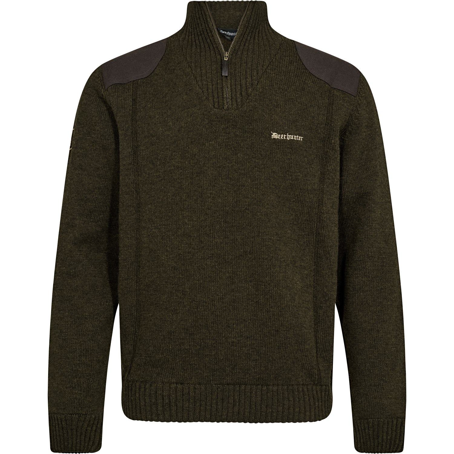 Deerhunter Finley Knitted Jumper with Half-Zip Men (Woodland Melange) 