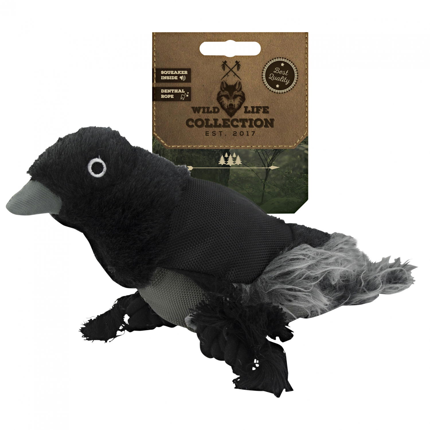 Dog Toy Wild Life Collection Raven 