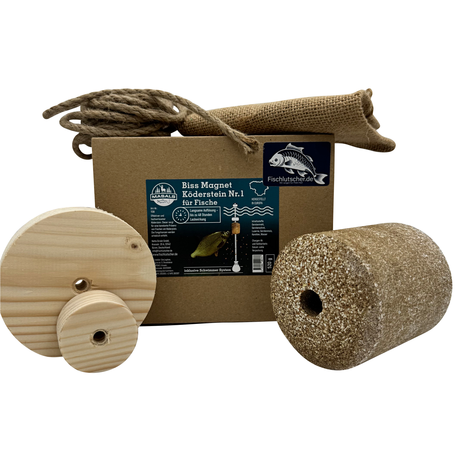 Fischlutscher BissMagnet Bait Stone No. 1 Complete Set 