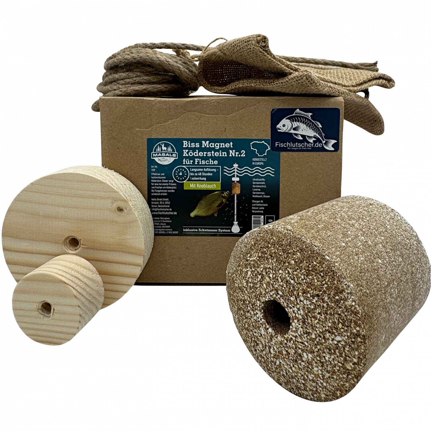 Fischlutscher BissMagnet Bait Stone No. 2 Complete Set 