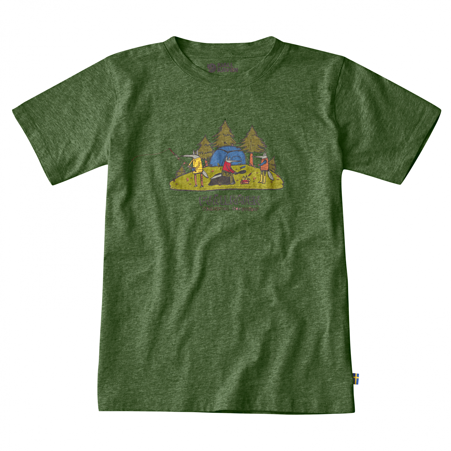 Fjäll Räven Kids' T-Shirt Camping Foxer 