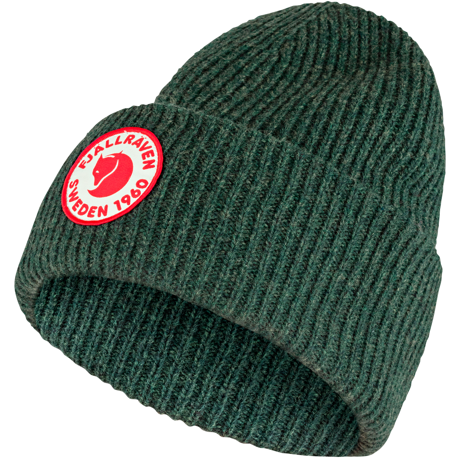 Fjäll Räven Knitted Hat 1960 Logo Hat (green) 