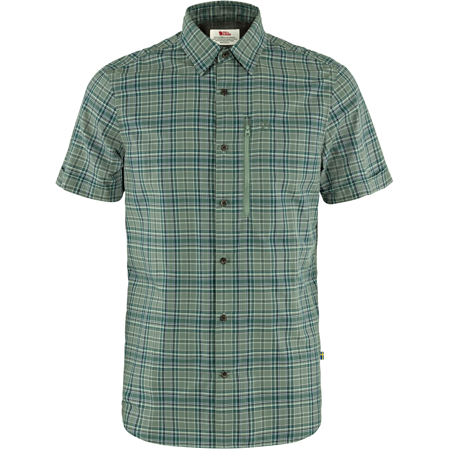 Fjällräven Abisko Hike Shirt SS M Men (Arctic Green/Patina Green) 