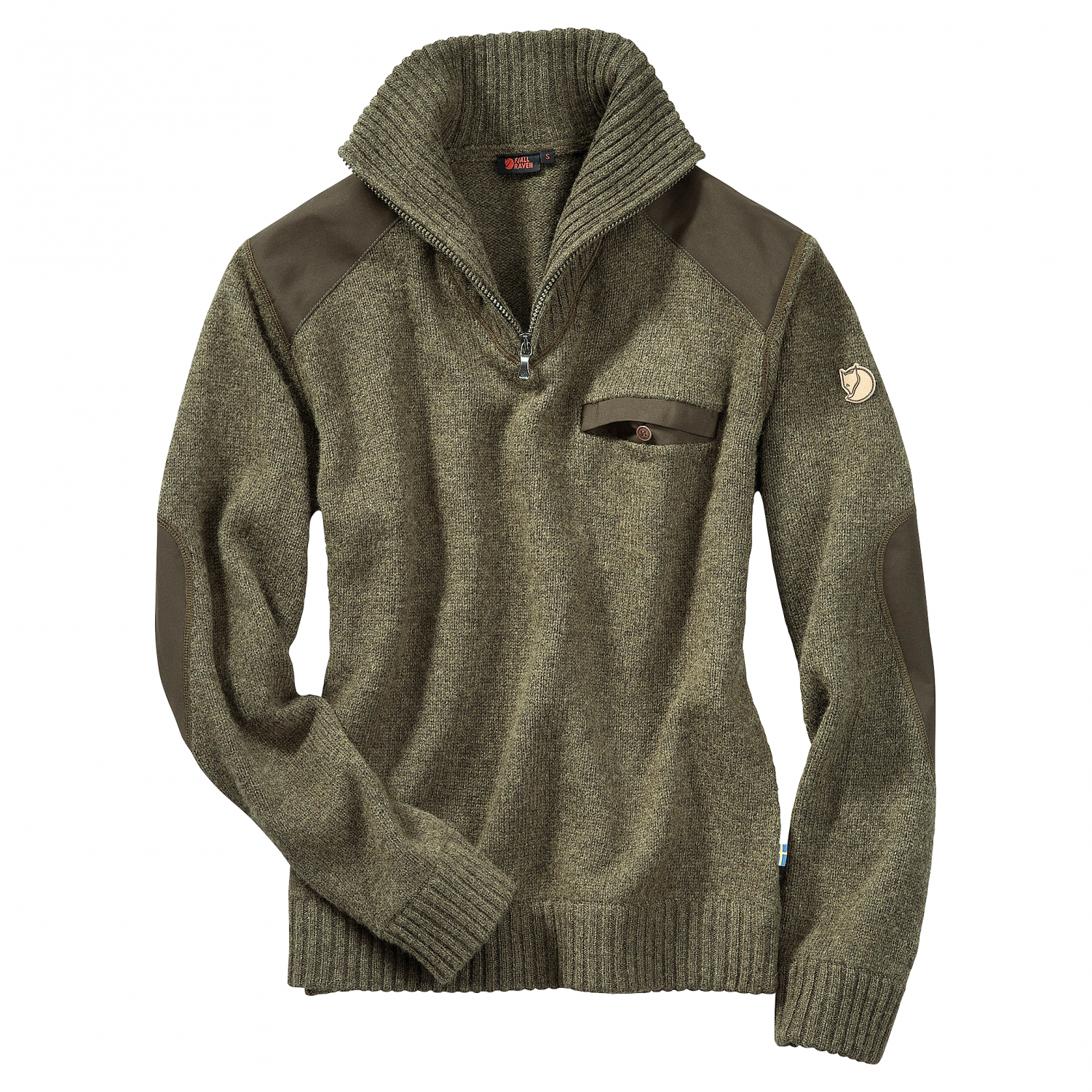 Fjällräven Sörmland Koster Sweater M Men (Dark Olive) Sz. L 