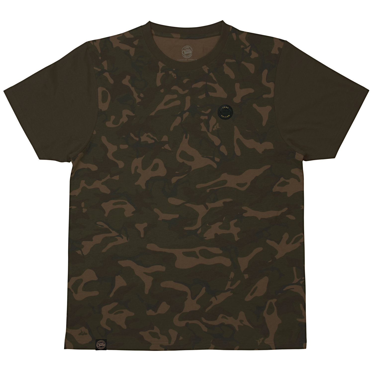 Fox Carp Fox Carp Mens T-Shirt Chunk Edition (Dark Khaki/Camo) 