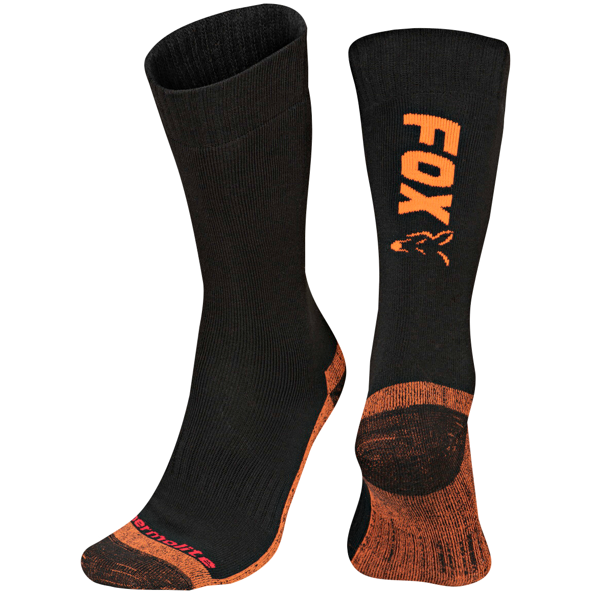 Fox Collection Thermolite Long Socks (Black/Orange) 