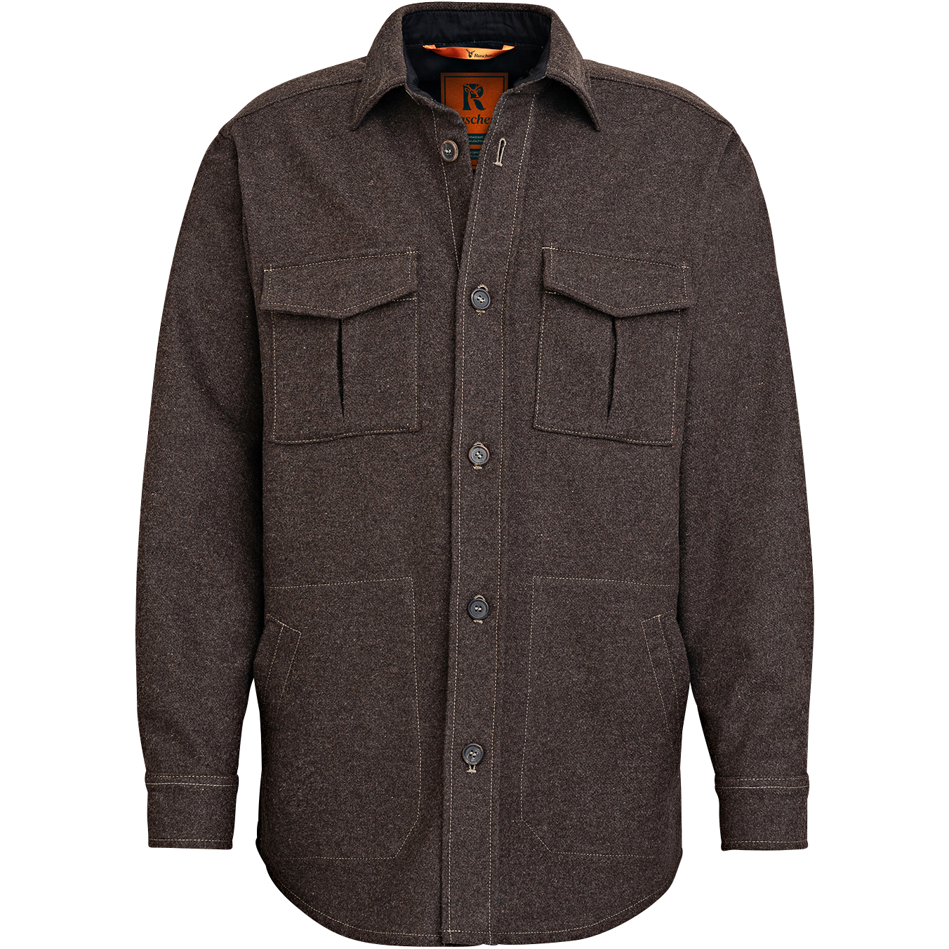 “Franz” Loden Shirt Men (Brown) 
