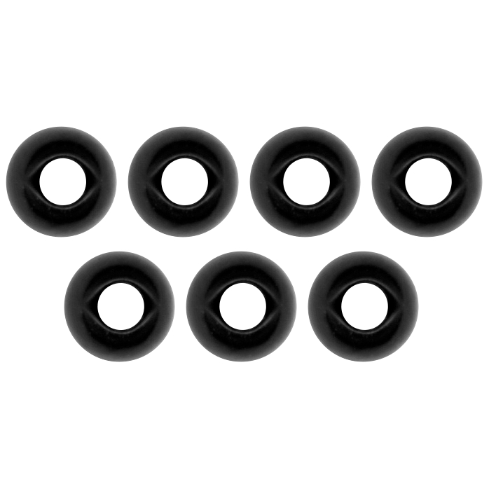 FTM Omura Tungsten beads (round hole, black) 