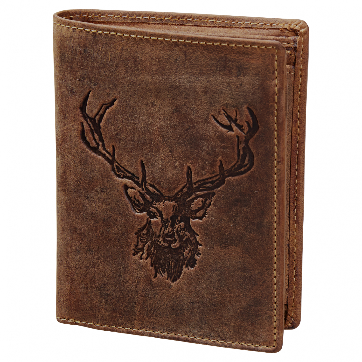 Green Burry Vintage Animal Collection ‘Royal Stag’ Leather (Brown) 