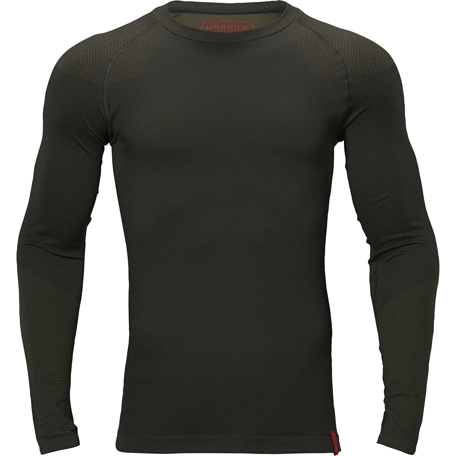 Härkila Base Active L/S O-Neck Longsleeve Unisex (Dark Willow Green) 