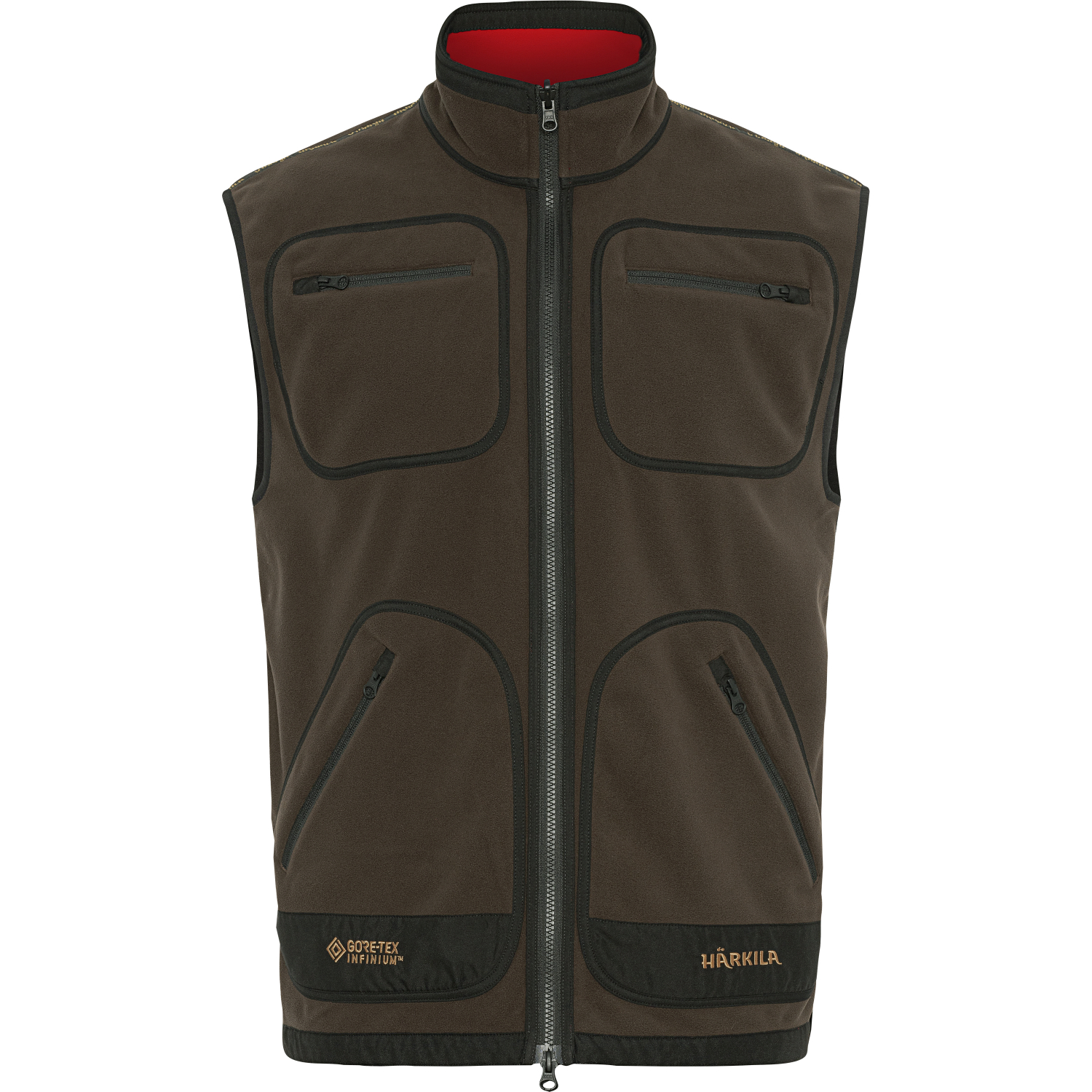 Härkila Kamko Fleece Waistcoat Men (Brown/Red) 