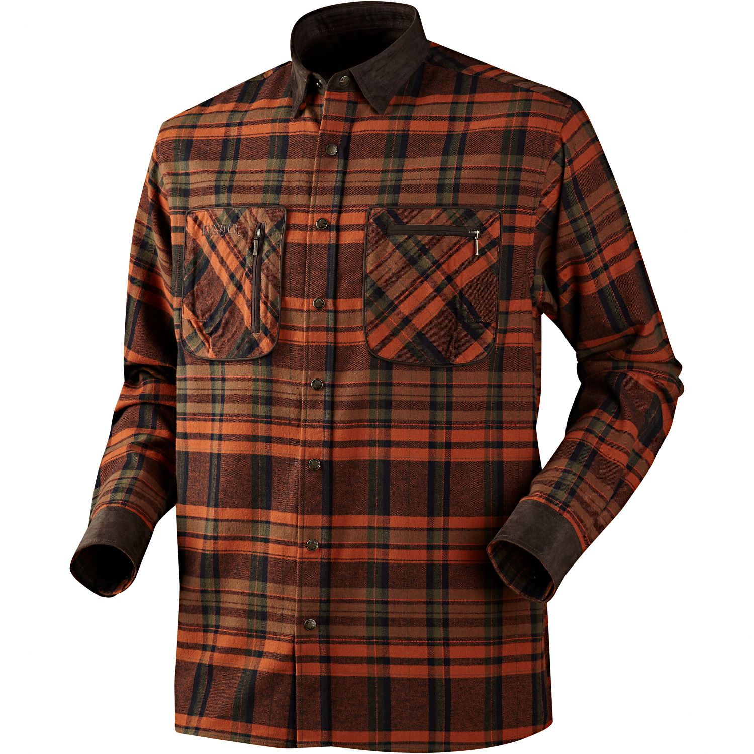 Härkila Men's Outdoor Shirt Pajala (burnt orange/checkered) 