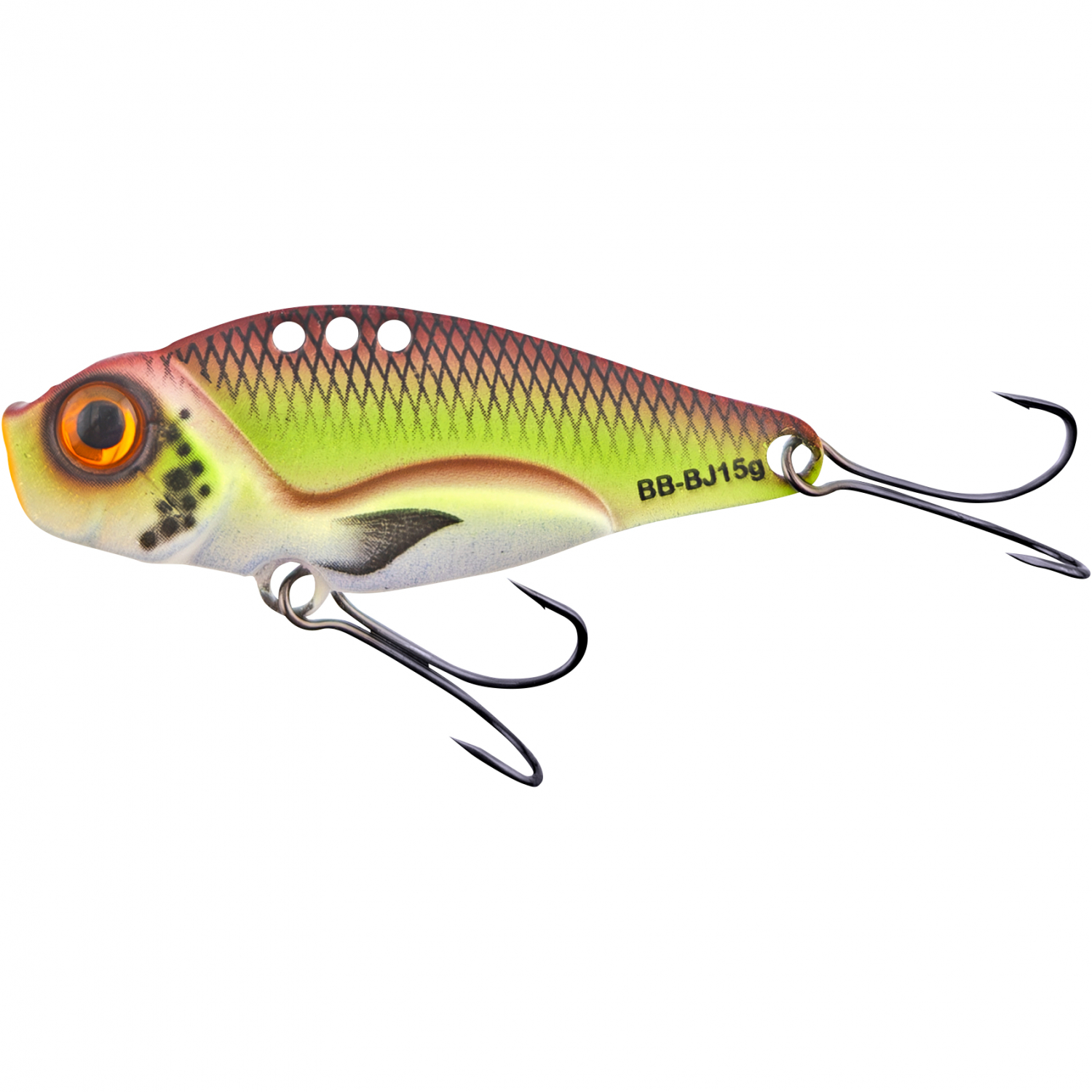 Hybrida Perch Baron Bladed Jig (Pumpkin Chartreuse) 