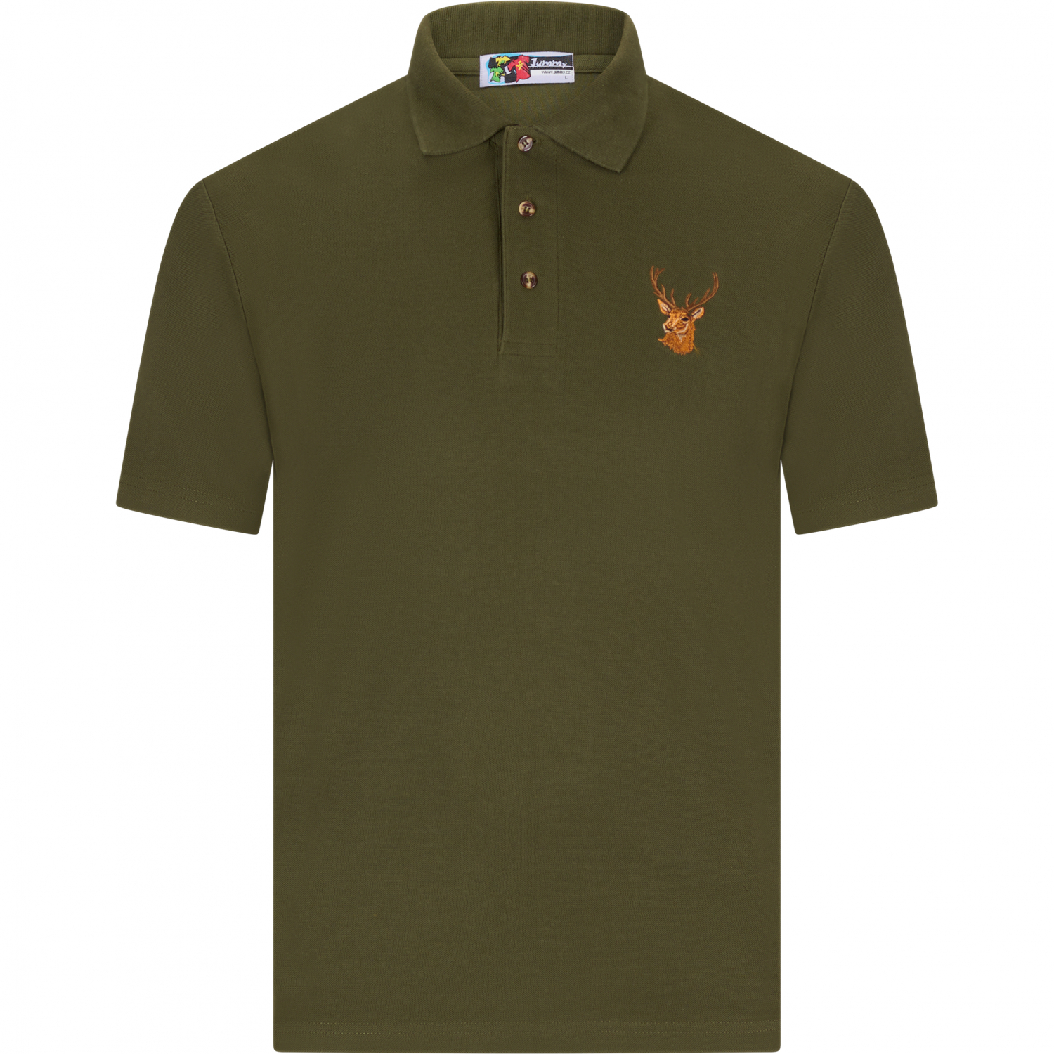 il Lago Basic Polo Shirt Red Deer Unisex (Olive) 