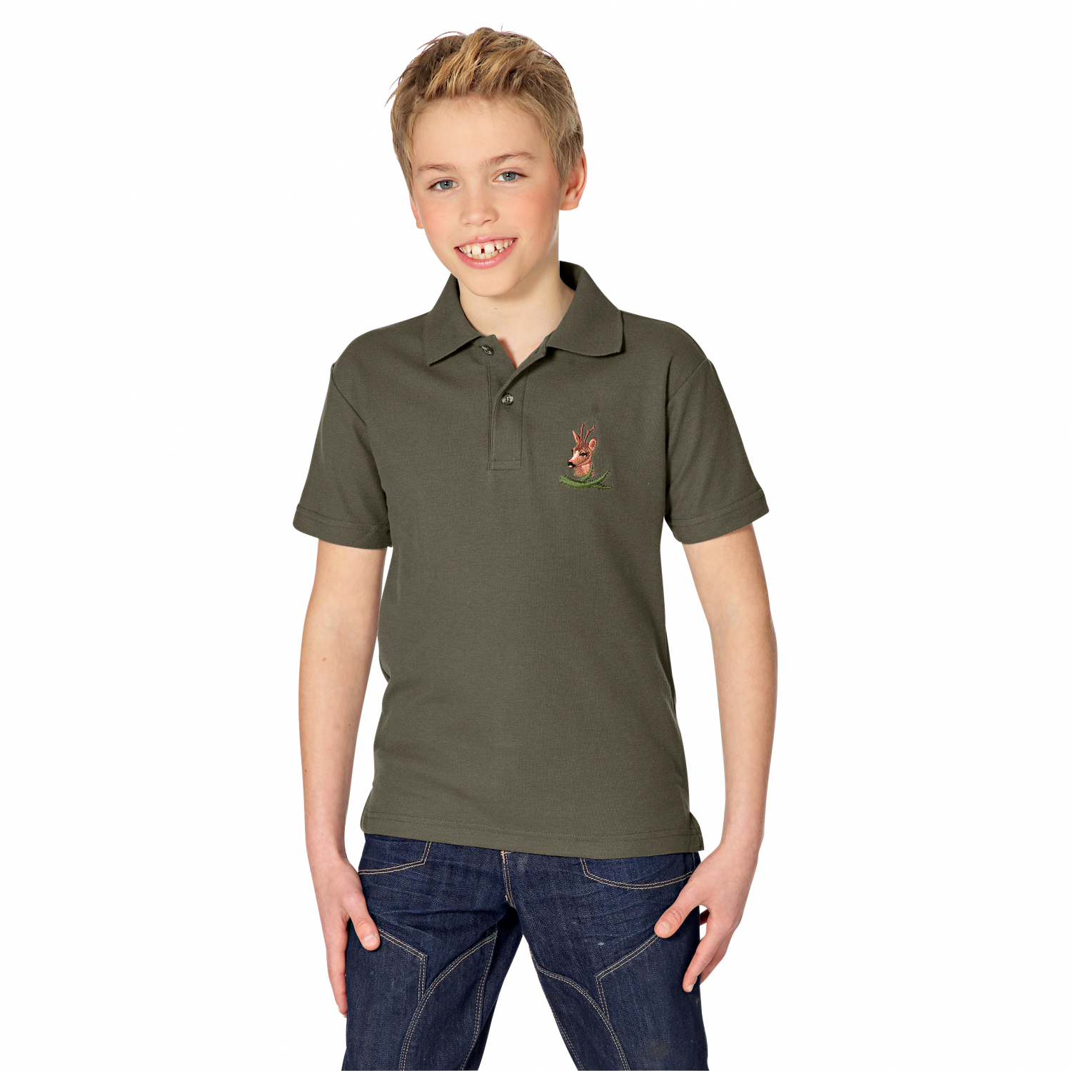 il Lago Basic Polo Shirt ‘Roebuck’ Kids (Olive) 