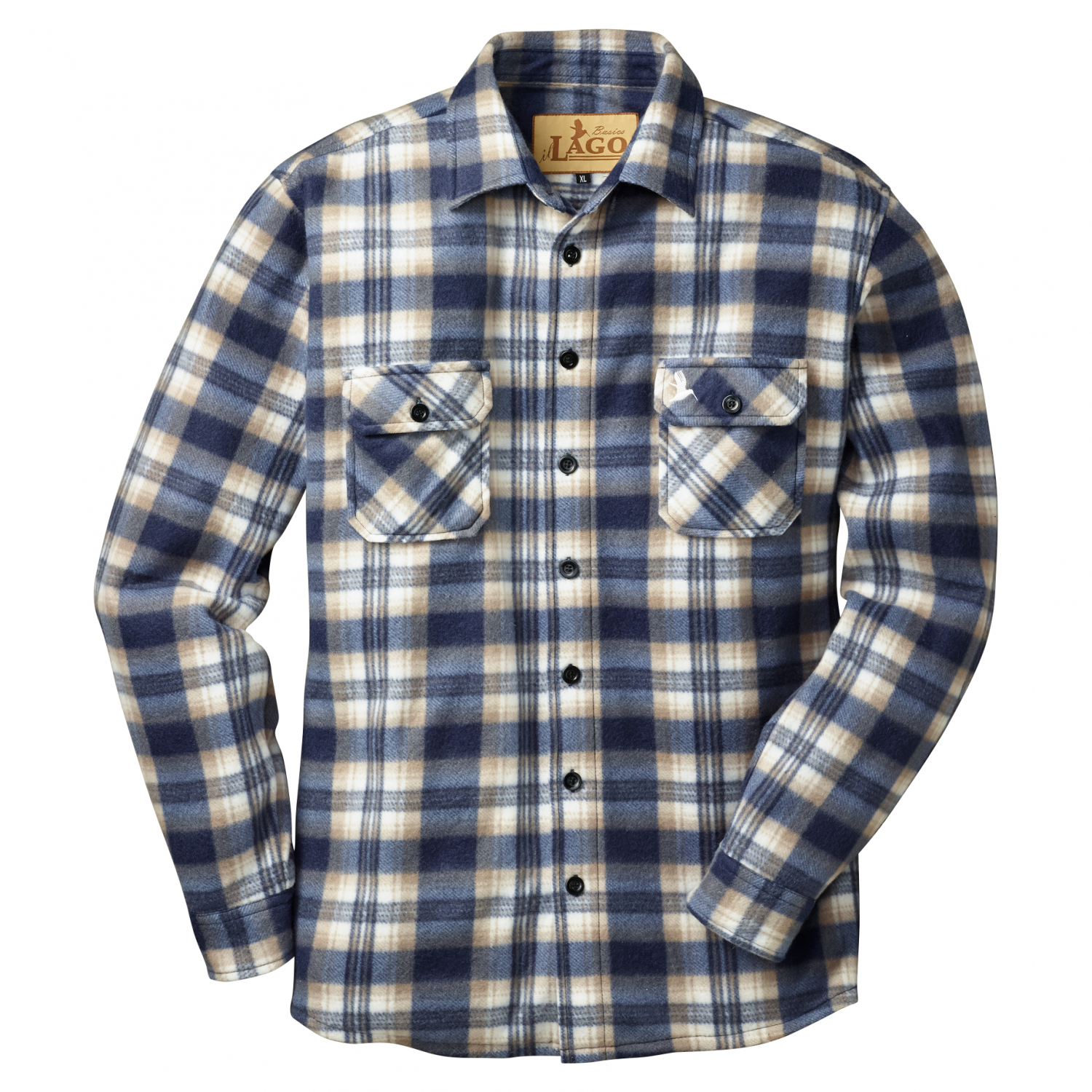 il Lago Basic Unisex il Lago Basic Men's Fleece Shirt (checkered) 