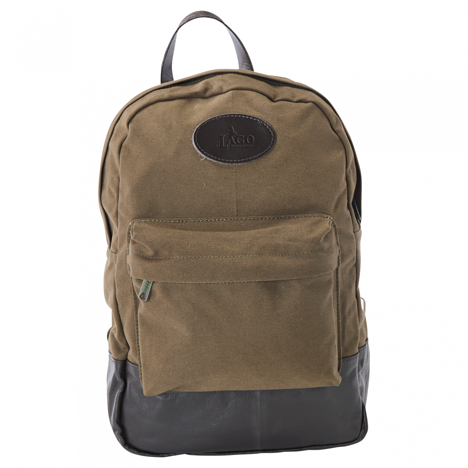 il Lago Passion Canvas/leather backpack Travel 