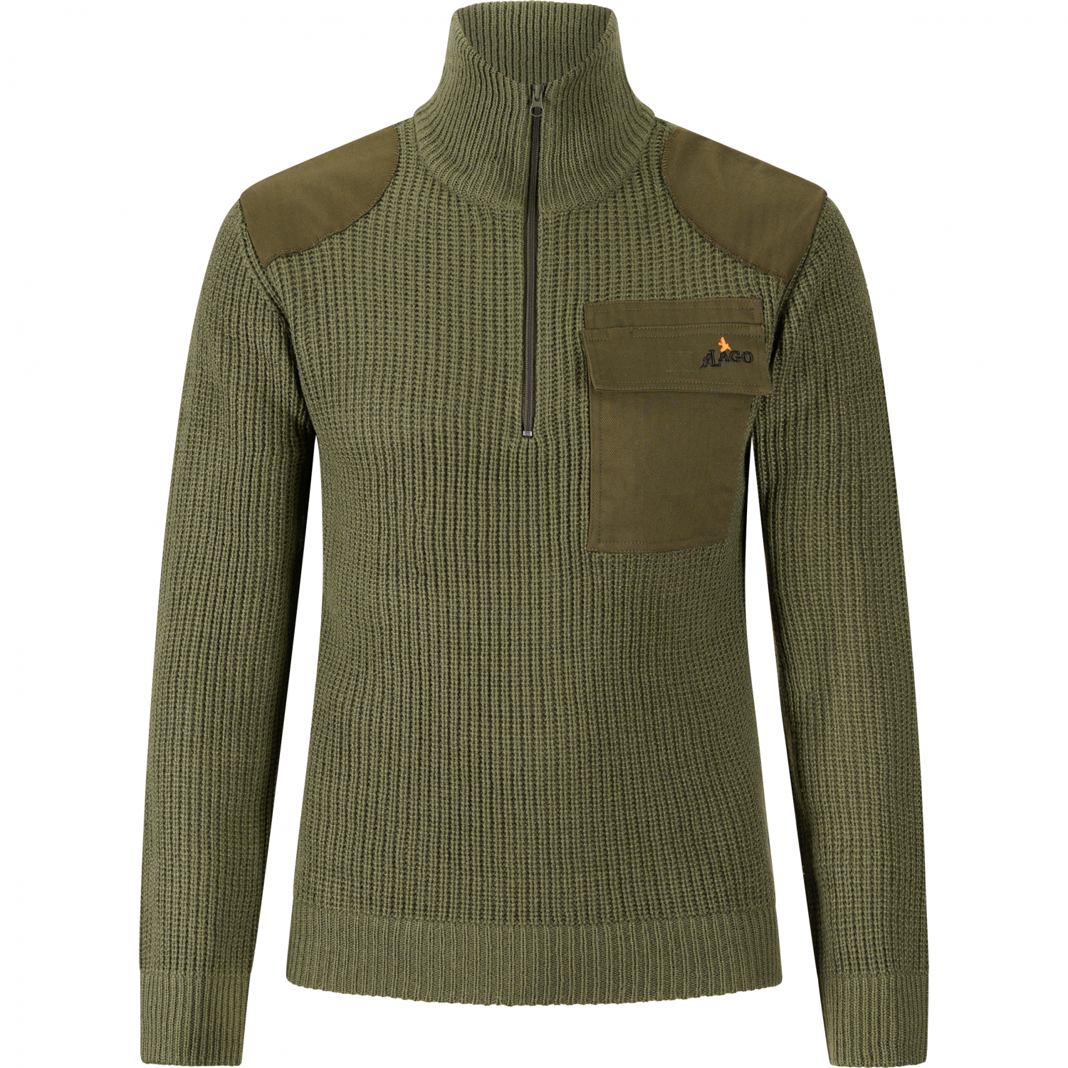 il Lago Prestige Knitted Troyer Storm Men (Olive) 