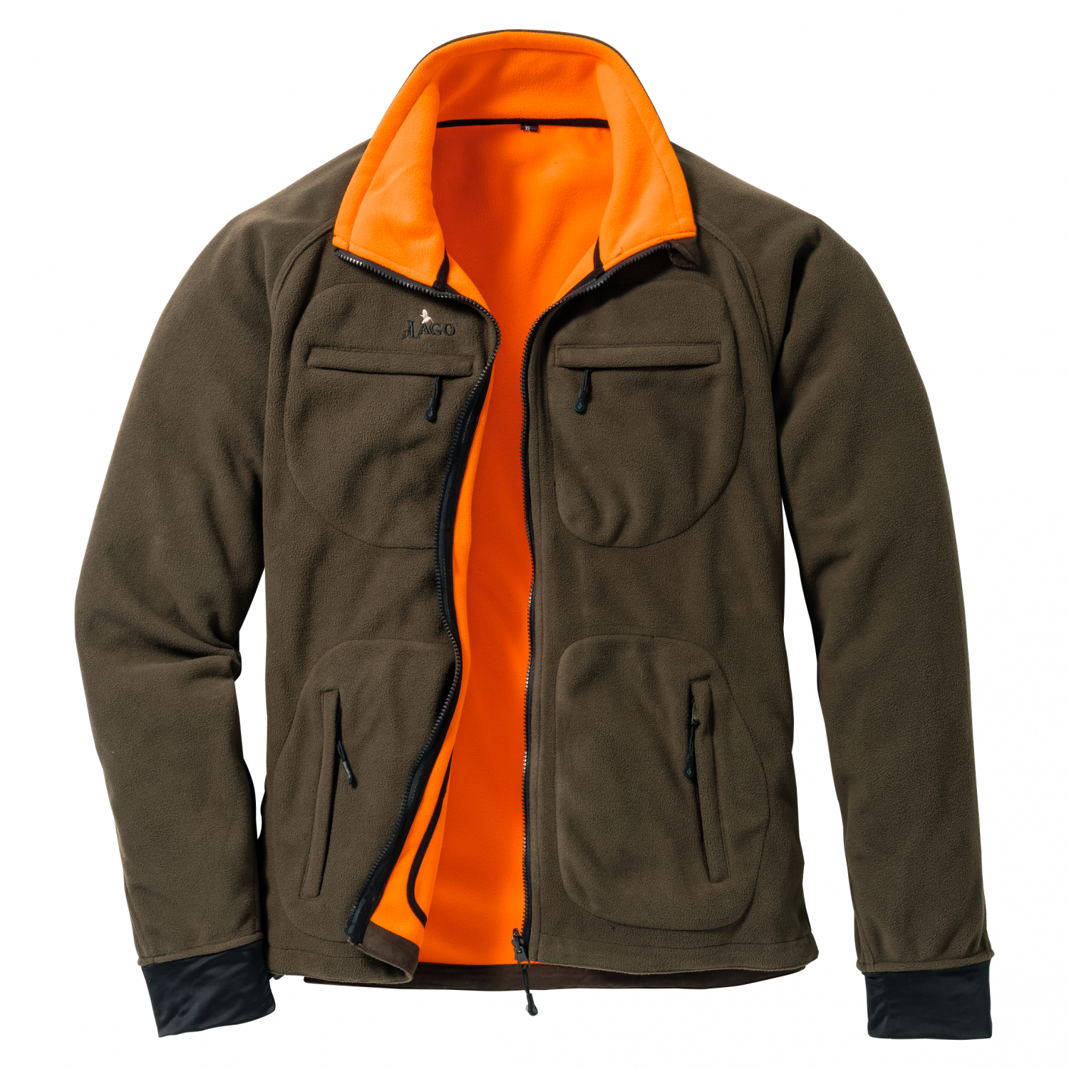 il Lago Prestige Men's Fleece Reversible Jacket Joris 