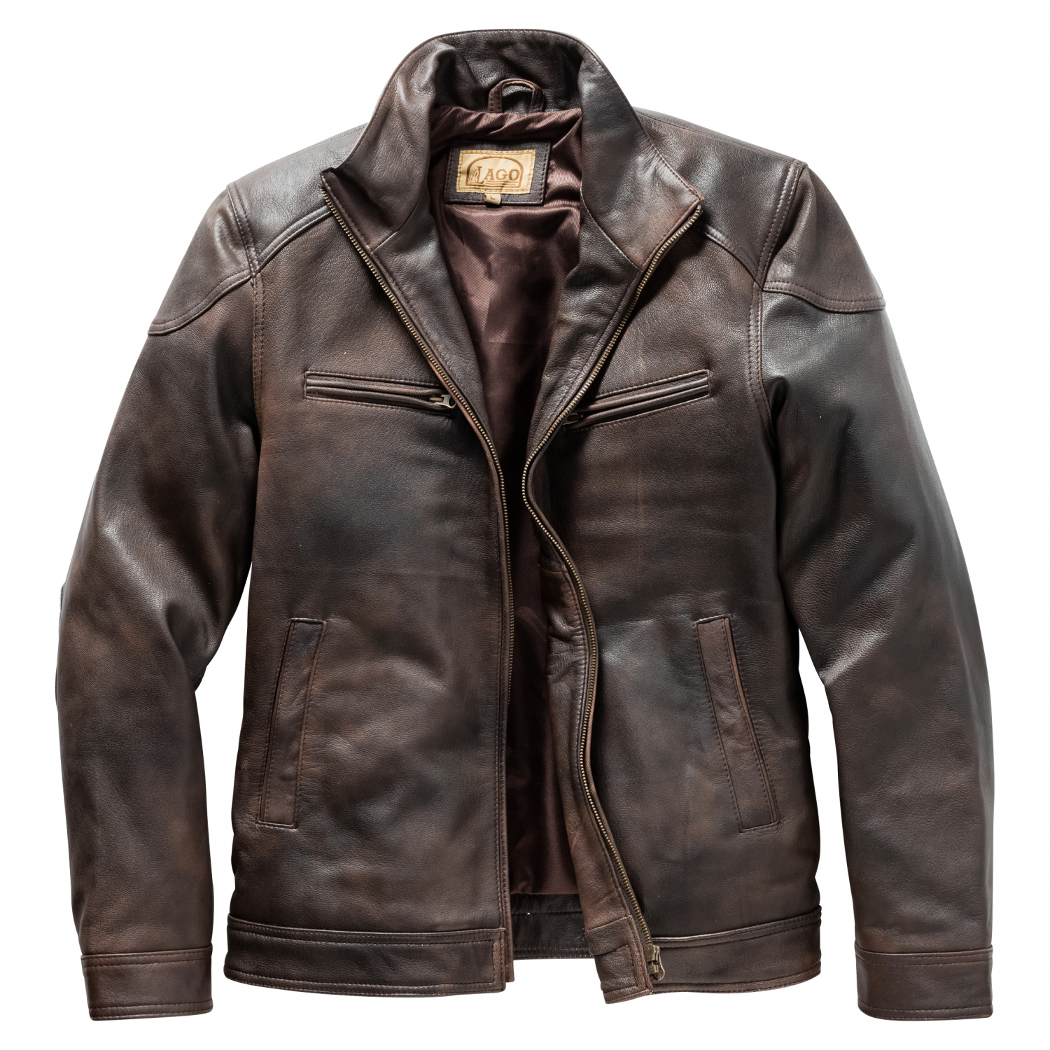 il Lago Prestige Men's Leather Jacket Boston 