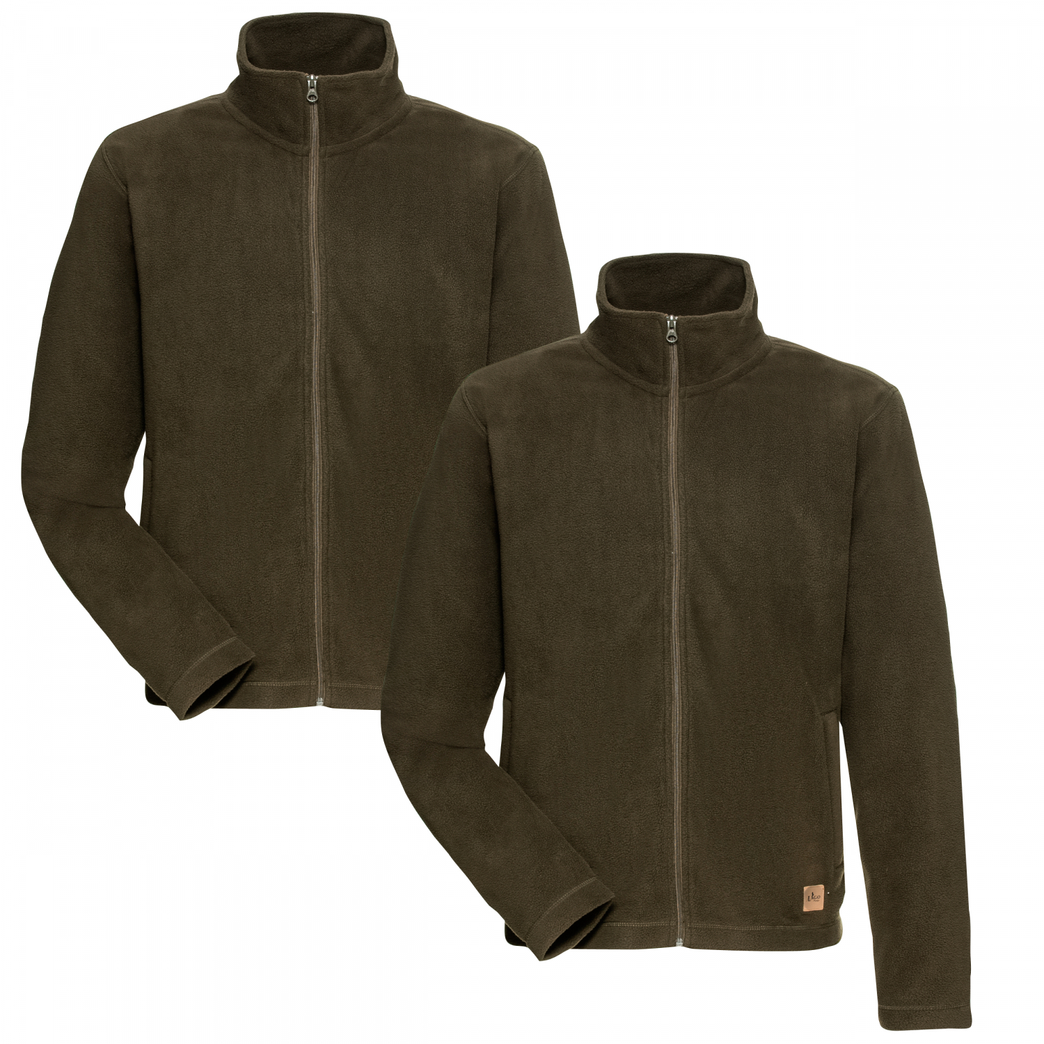 il Lago Prestige Set Of 2: Arctic F280 Fleece Jacket Men (Olive) Sz. 6XL 