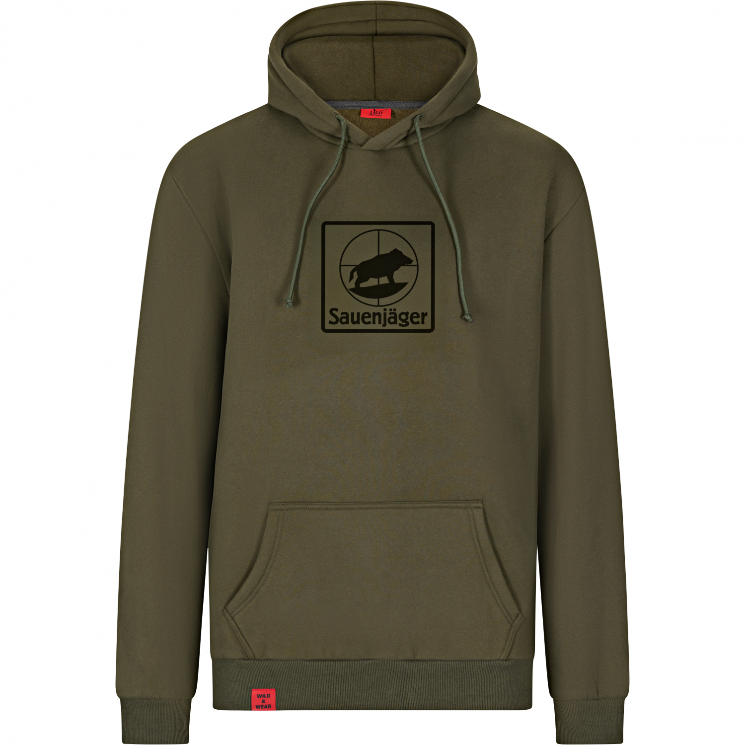 il Lago Prestige Wild & Wear Hoodie ‘Sauenjäger’ Men (Olive) 