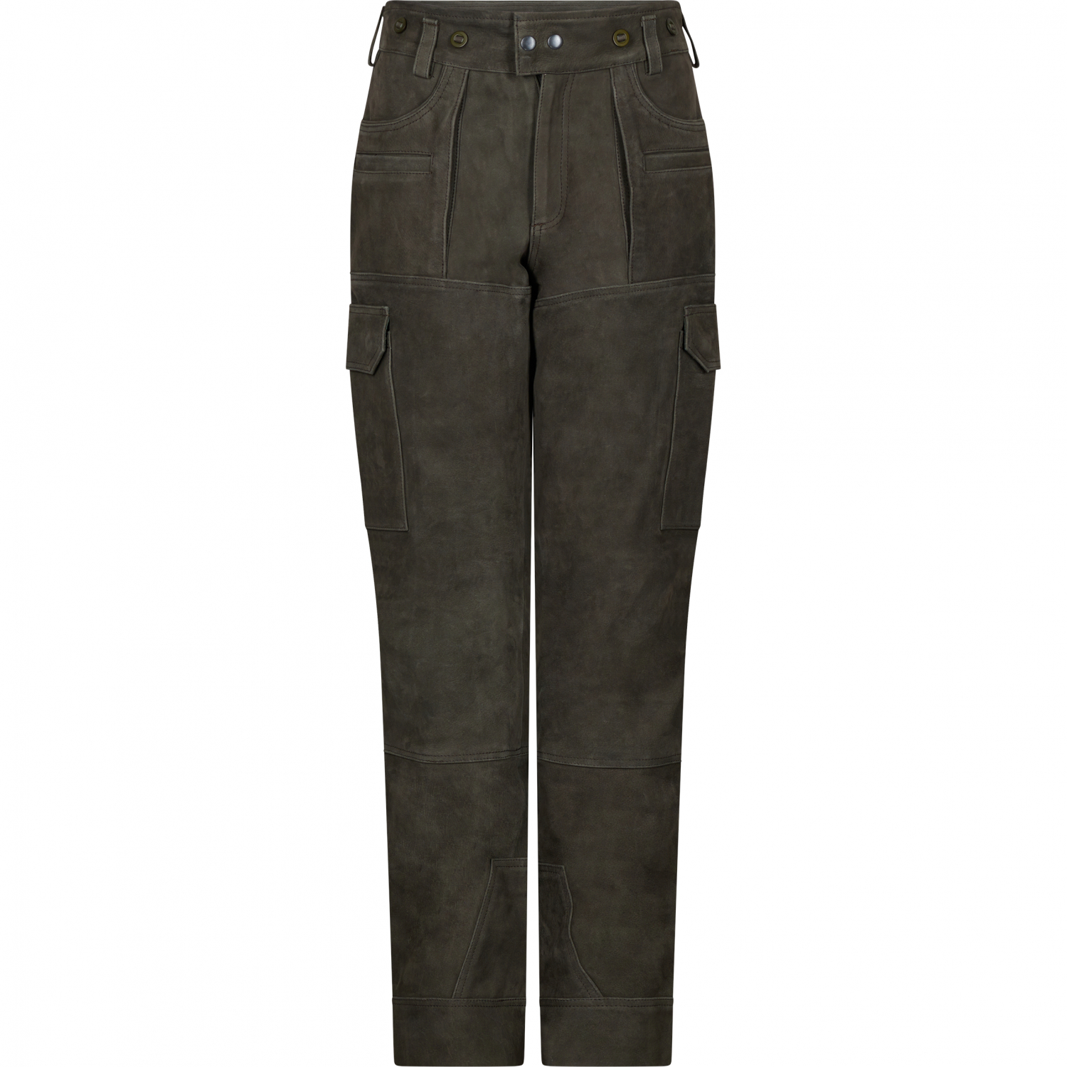 il Lago Sie Leather Trousers Aurelia Women (Olive) 