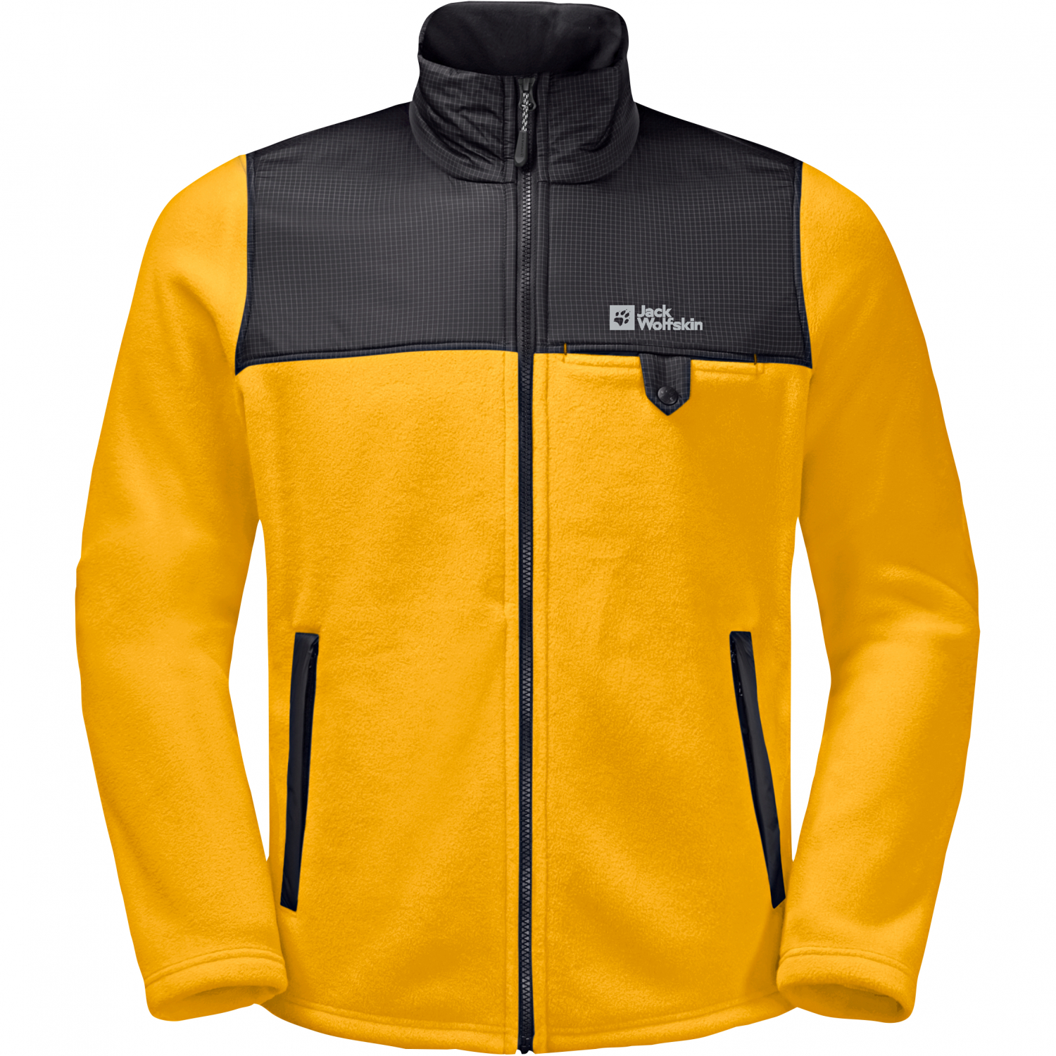 Jack Wolfskin Mens DNA Grizzly jacket at prices fleece Shop Askari low Fishing | (yellow/black)