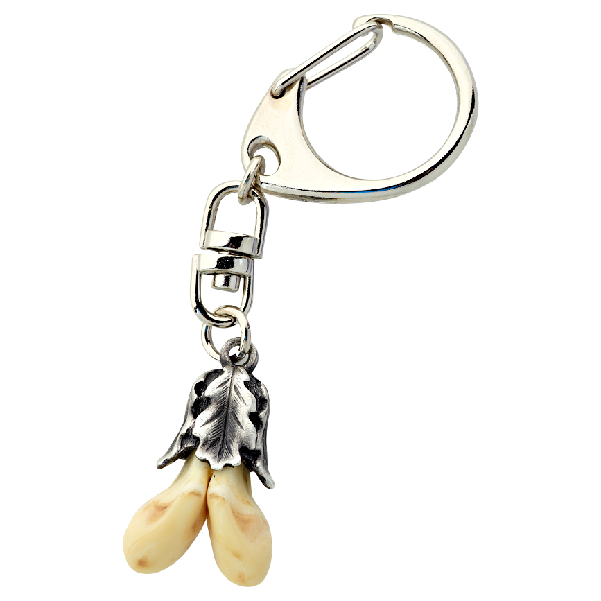 Keyring  with Grandl (Cuspid Tooth) 