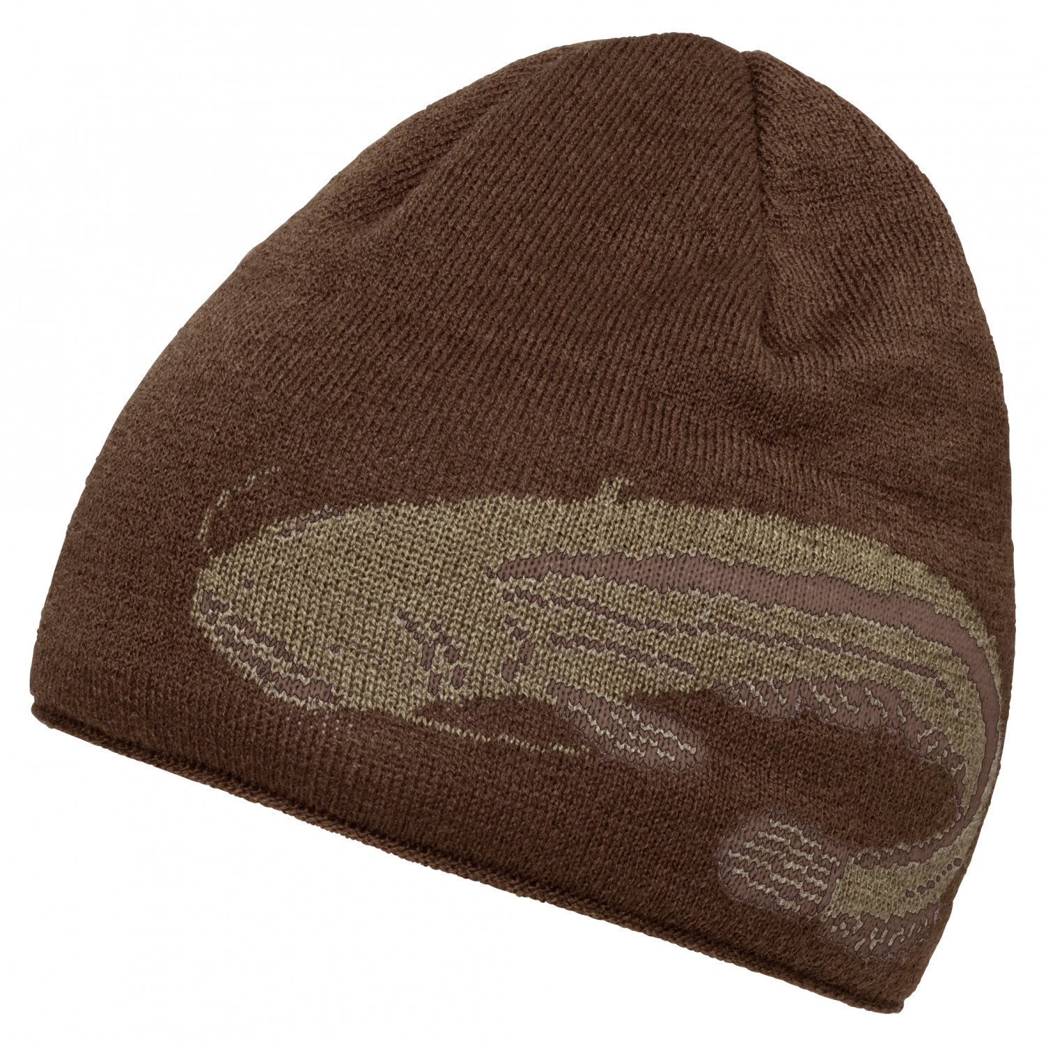 Knitted Hat ‘Catfish’ Unisex (Olive) Sz. EINHEITSGRÖSSE 