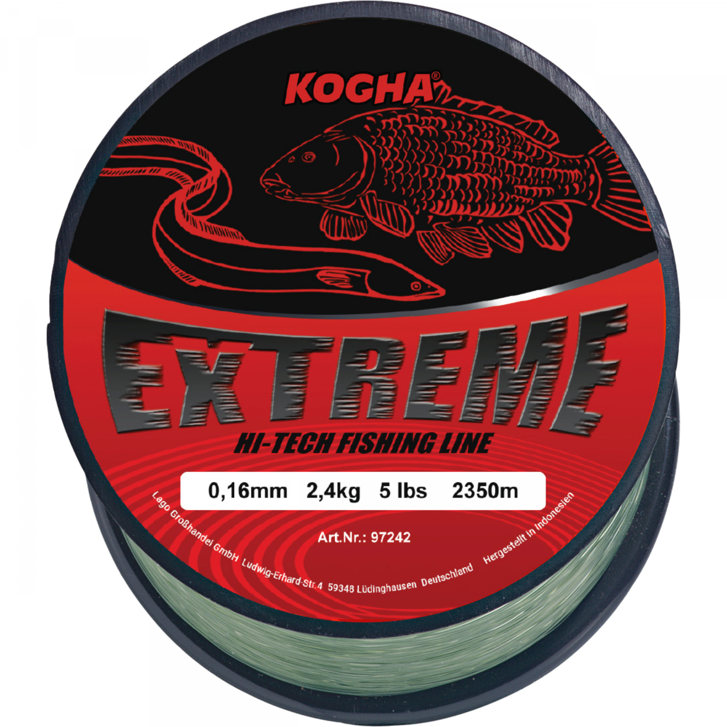 Kogha Fishing Line Extreme (mat green) 