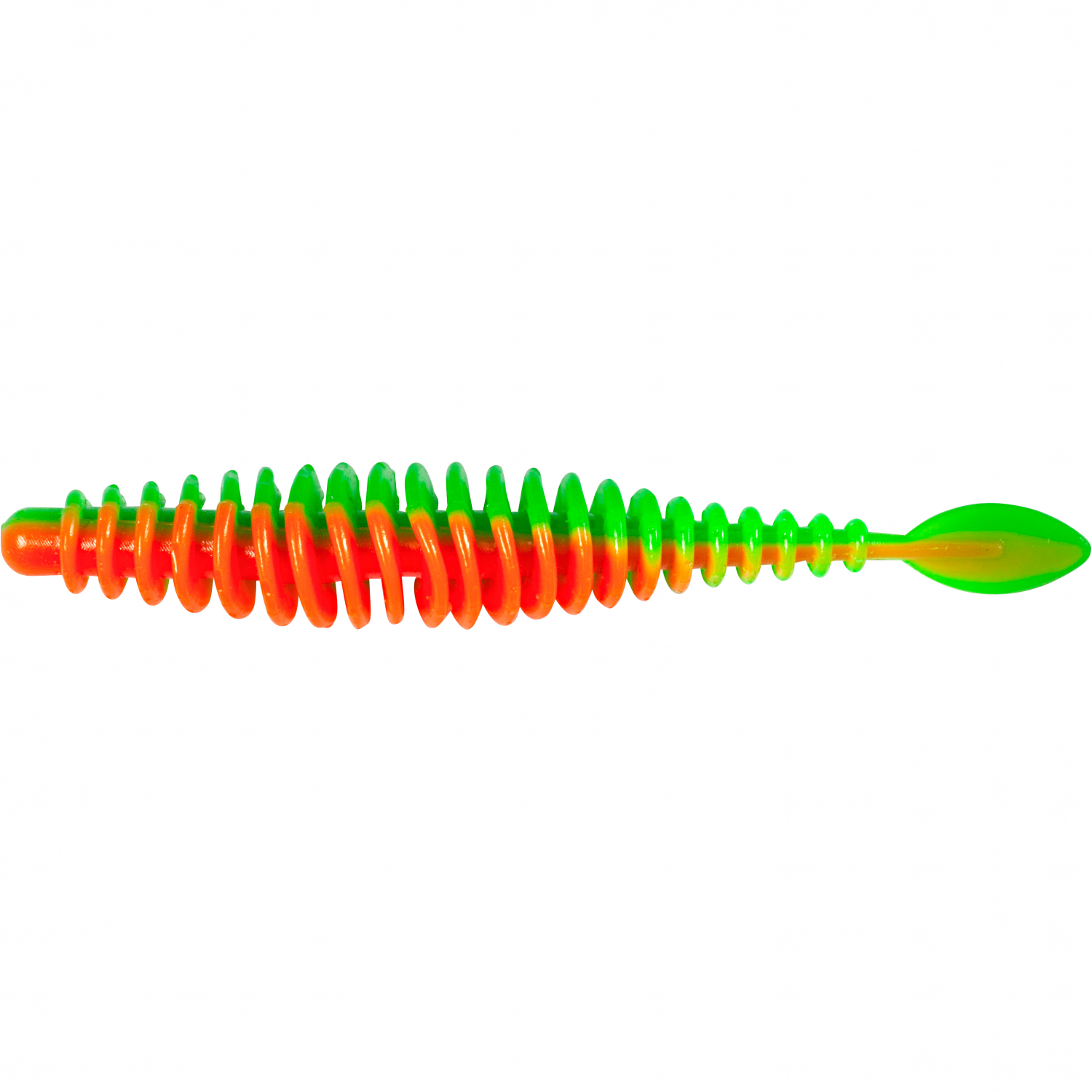 Magic Trout Softbait T-Worm P-Tail (Neon Green/Orange) 