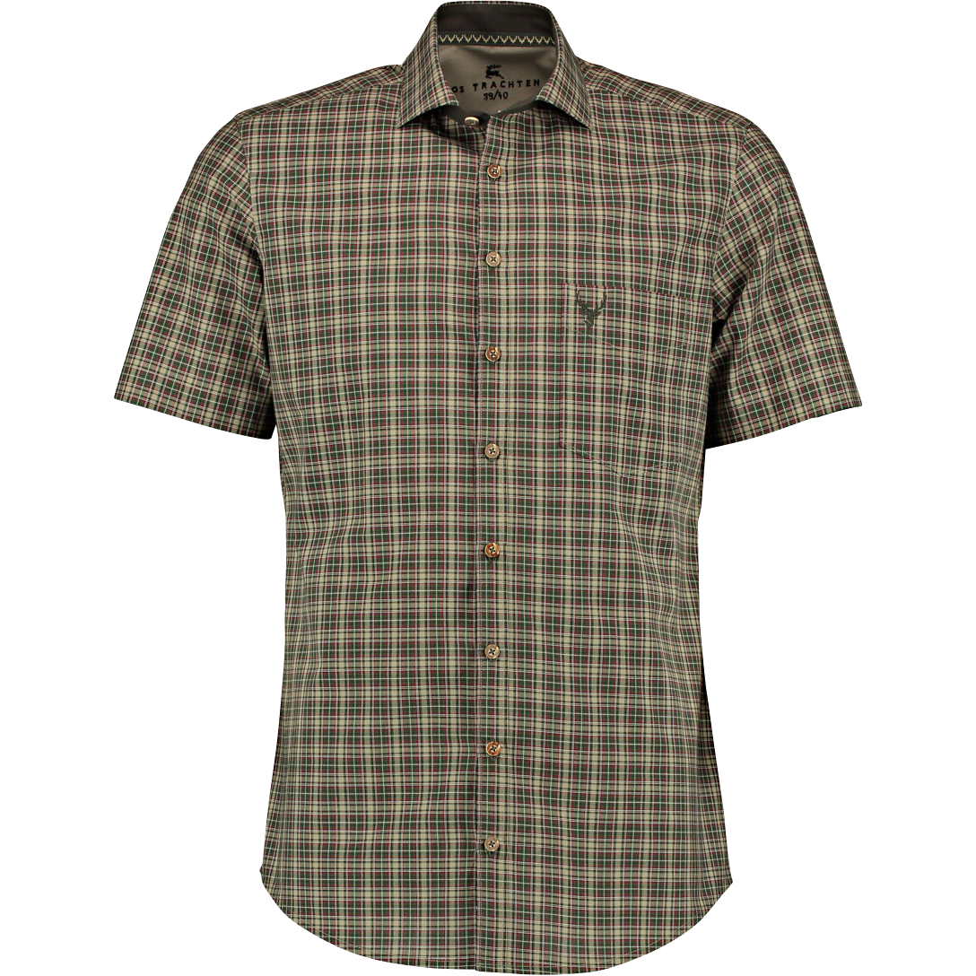 Men's Olive/red shirt 