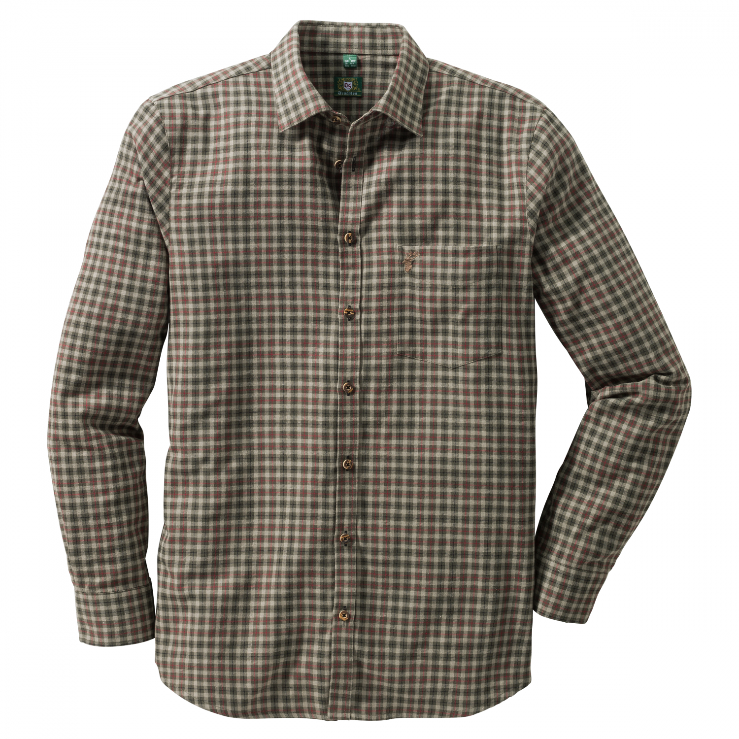 OS Trachten Men's OS Trachten Men's Longsleeve Shirt (checkered) 