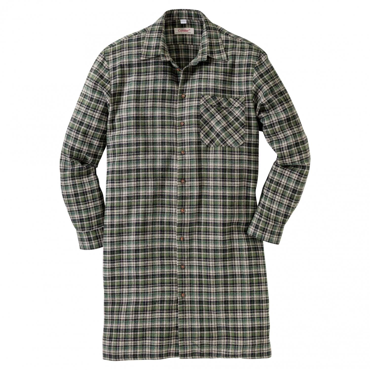 OS Trachten Men's Thermo Flannel Shirt ( extra long) 
