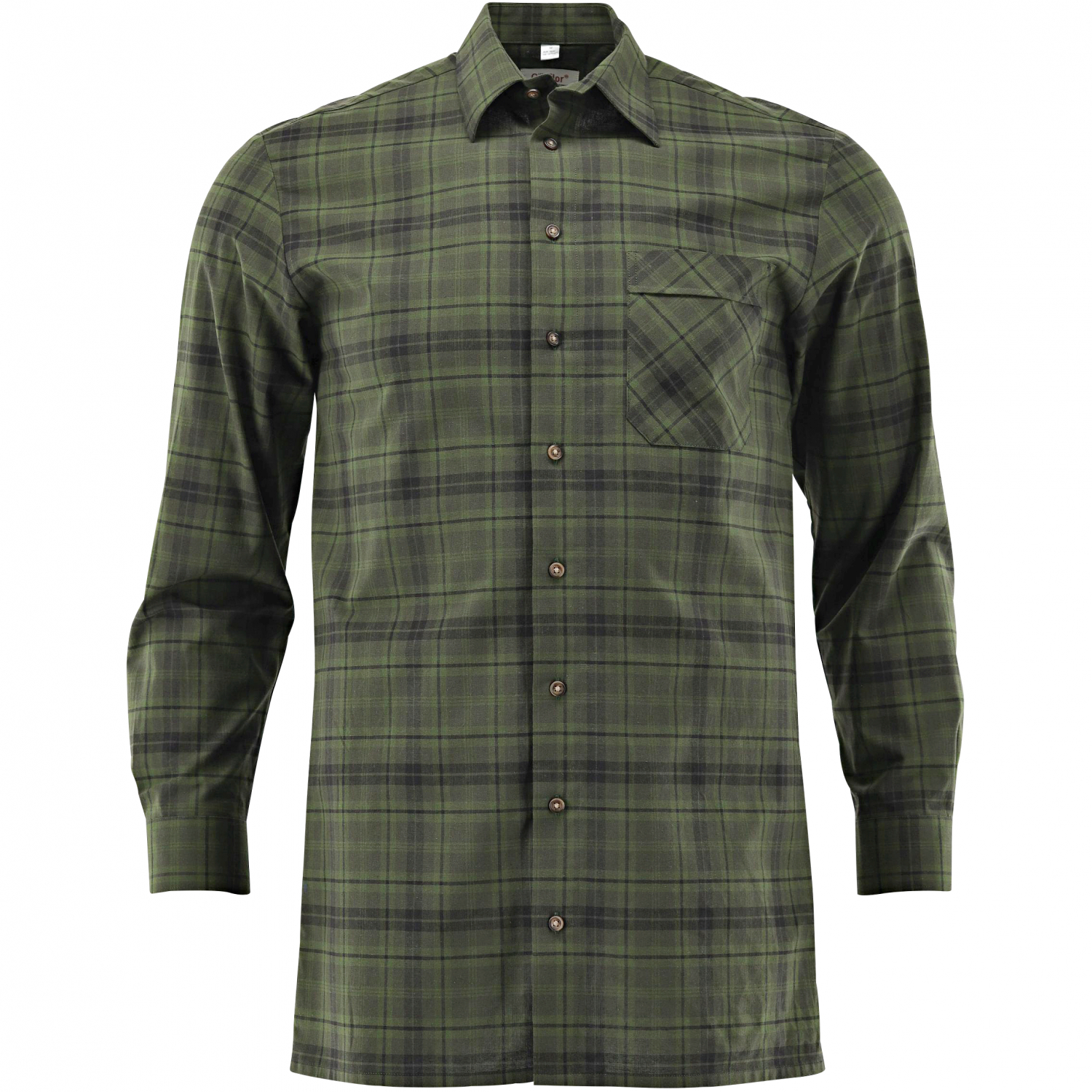 OS Trachten Shirt 1/1 Sleeve Comfort Fit Men (Olive) 